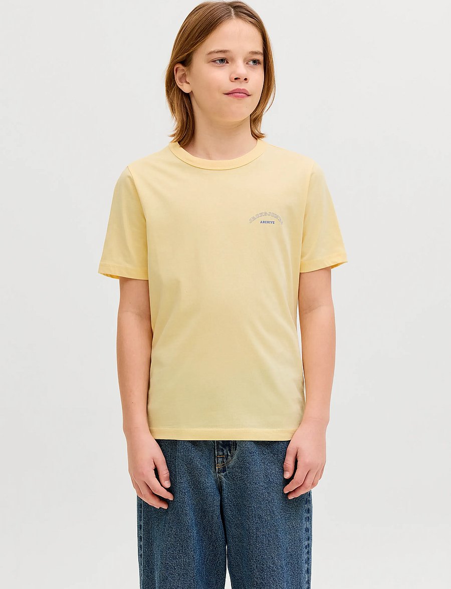 Jack & Jones - JJCOLLEGE LOGO TEE SS CREW NECK JNR - kurzärmelige - sunlight - 0