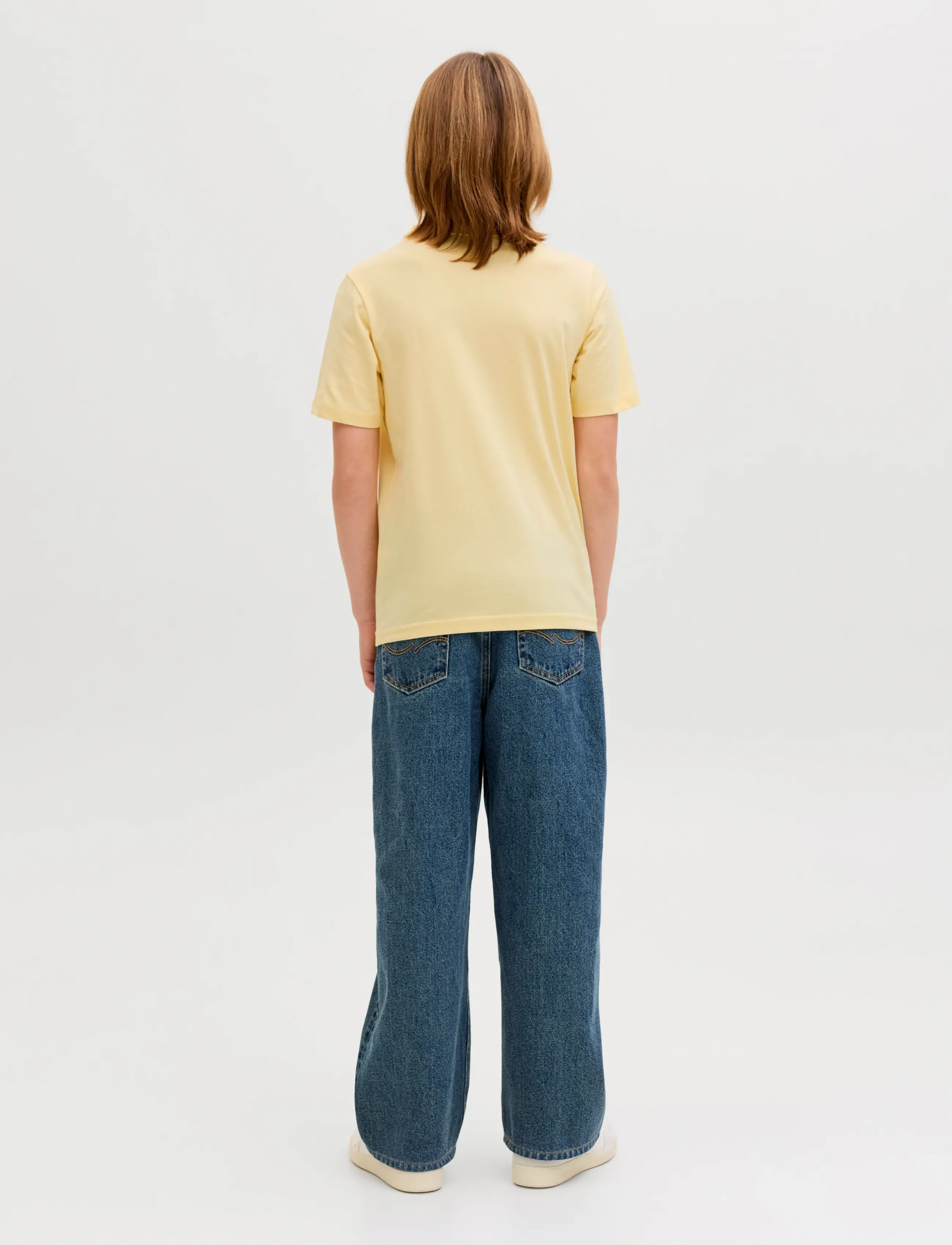 Jack & Jones - JJCOLLEGE LOGO TEE SS CREW NECK JNR - kortærmede t-shirts - sunlight - 3
