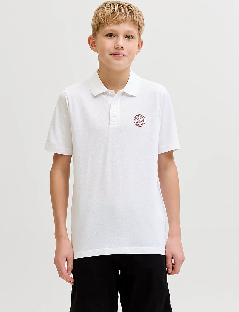 Jack & Jones - JJALLIANCE POLO SS JNR - kortærmede poloer - bright white - 0
