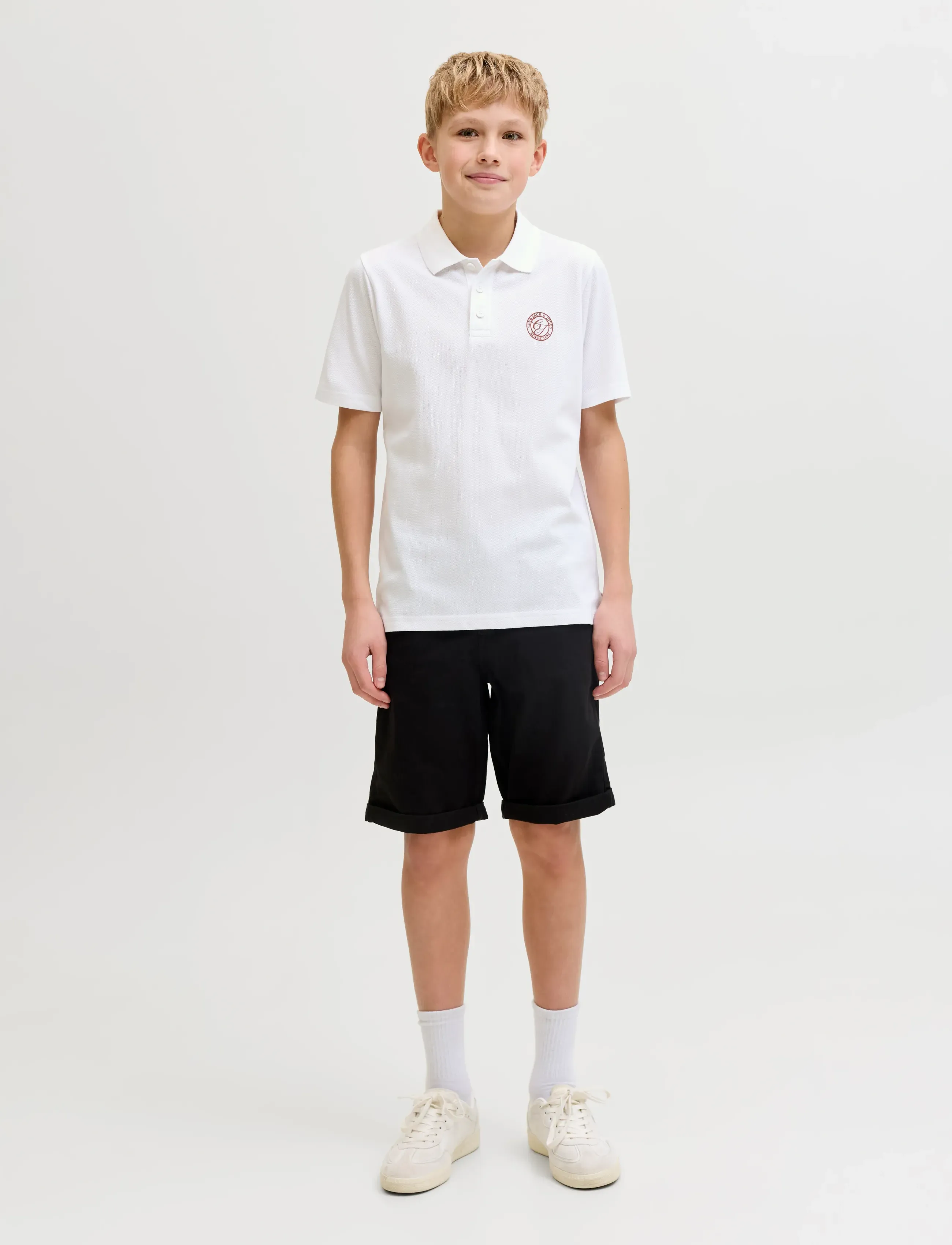 Jack & Jones - JJALLIANCE POLO SS JNR - kortærmede poloer - bright white - 4