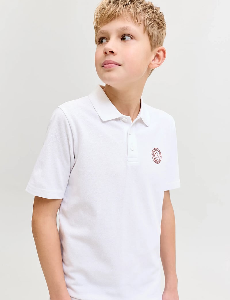 Jack & Jones - JJALLIANCE POLO SS JNR - kortærmede poloer - bright white - 5