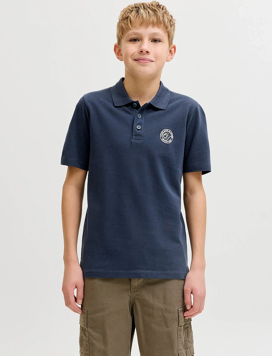 Jack & Jones - JJALLIANCE POLO SS JNR - kortærmede poloer - navy blazer - 0