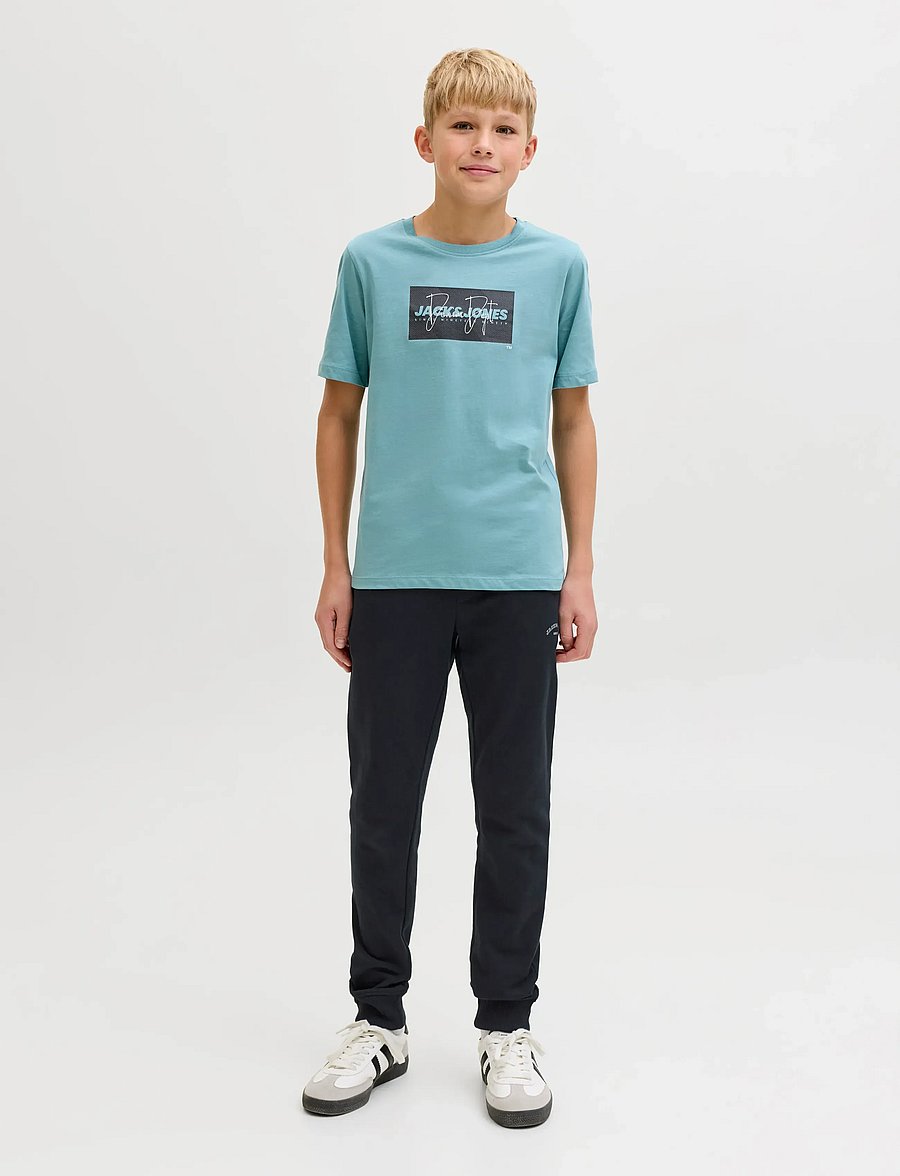 Jack & Jones - JPSTGORDON COLLEGE SWEAT PANTS JNR - joggings - black - 4
