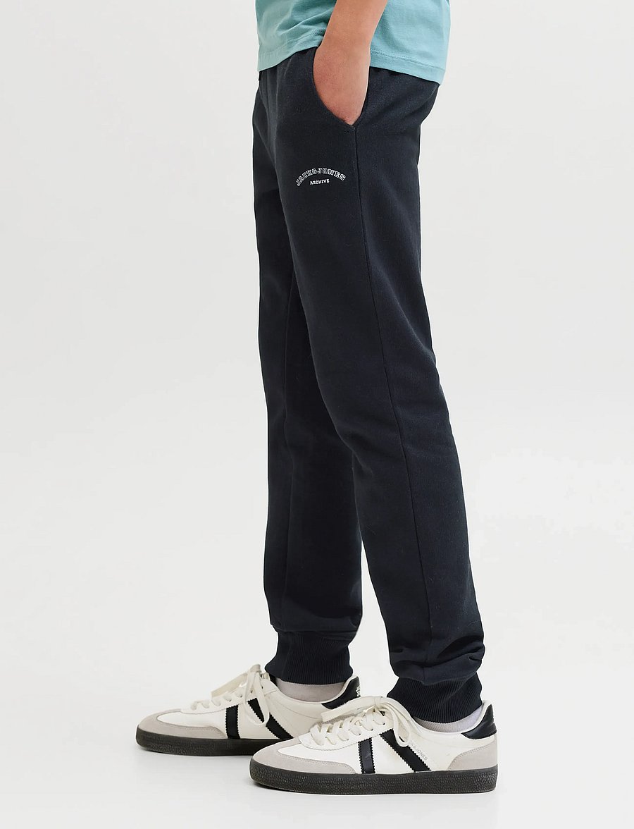 Jack & Jones - JPSTGORDON COLLEGE SWEAT PANTS JNR - joggings - black - 5