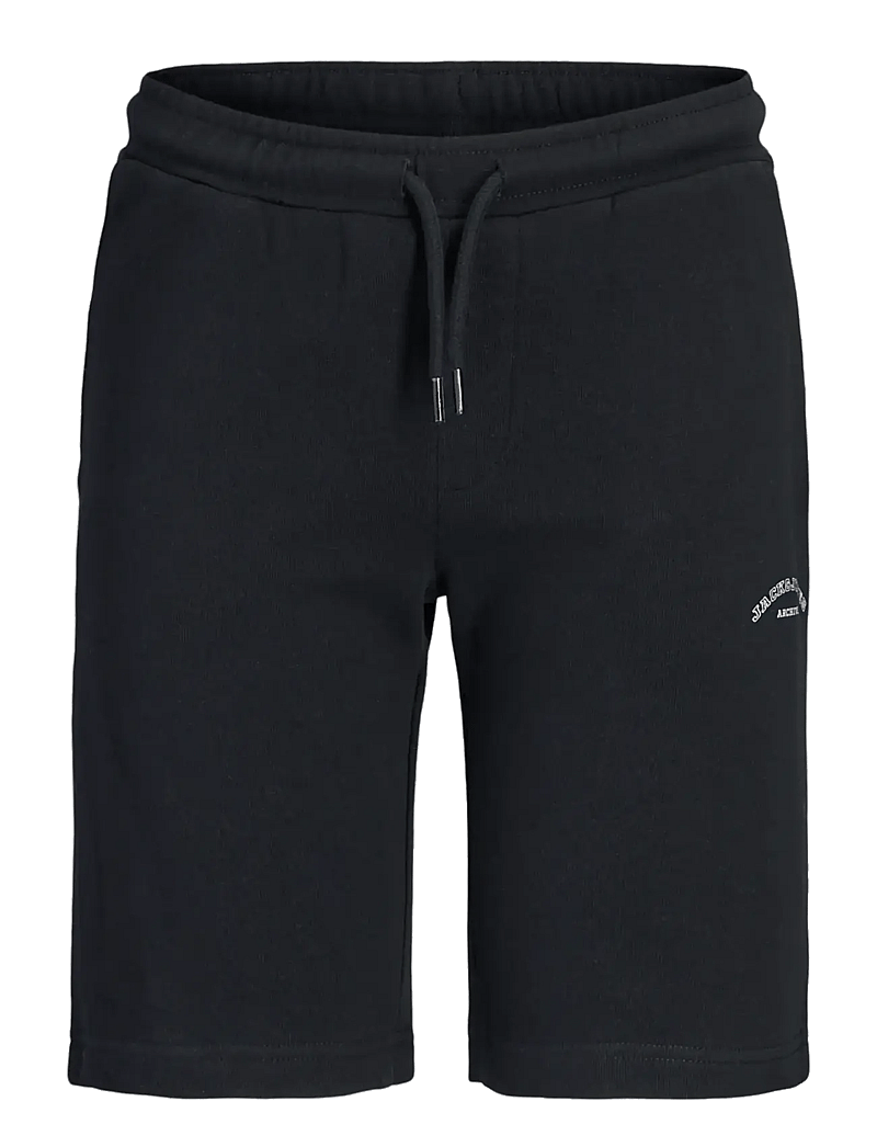 Jack & Jones - JPSTGORDON COLLEGE SWEAT SHORTS MID JNR - sweatshorts - black - 0