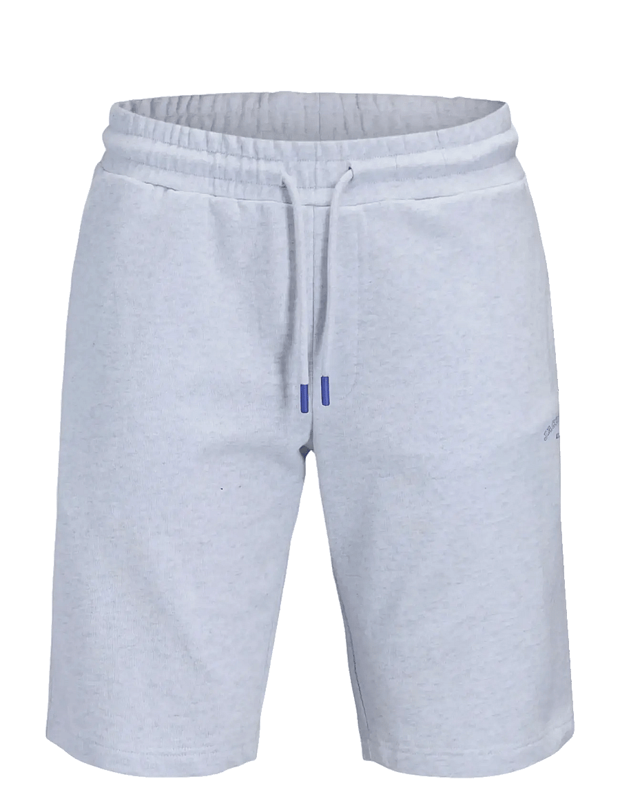Jack & Jones - JPSTGORDON COLLEGE SWEAT SHORTS MID JNR - sweatshorts - white melange - 0