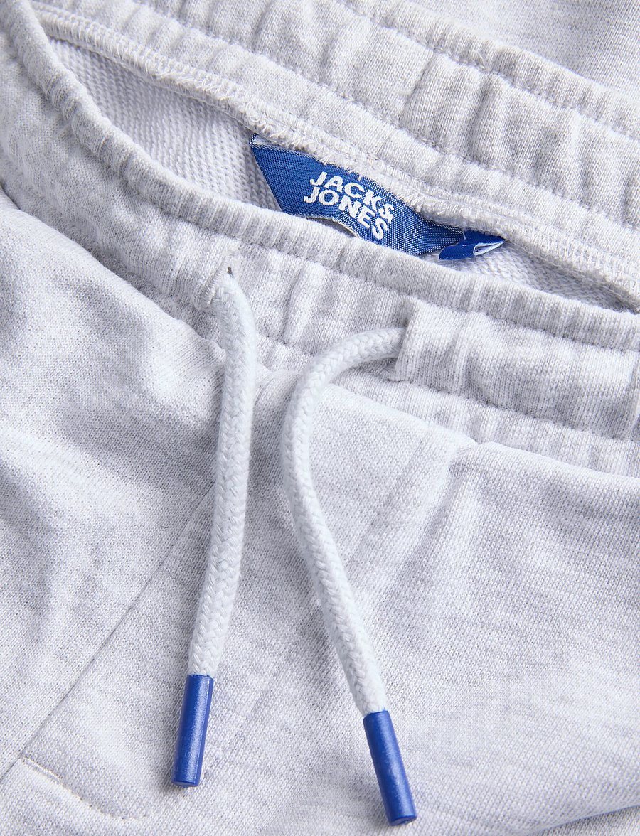 Jack & Jones - JPSTGORDON COLLEGE SWEAT SHORTS MID JNR - sweatshorts - white melange - 2