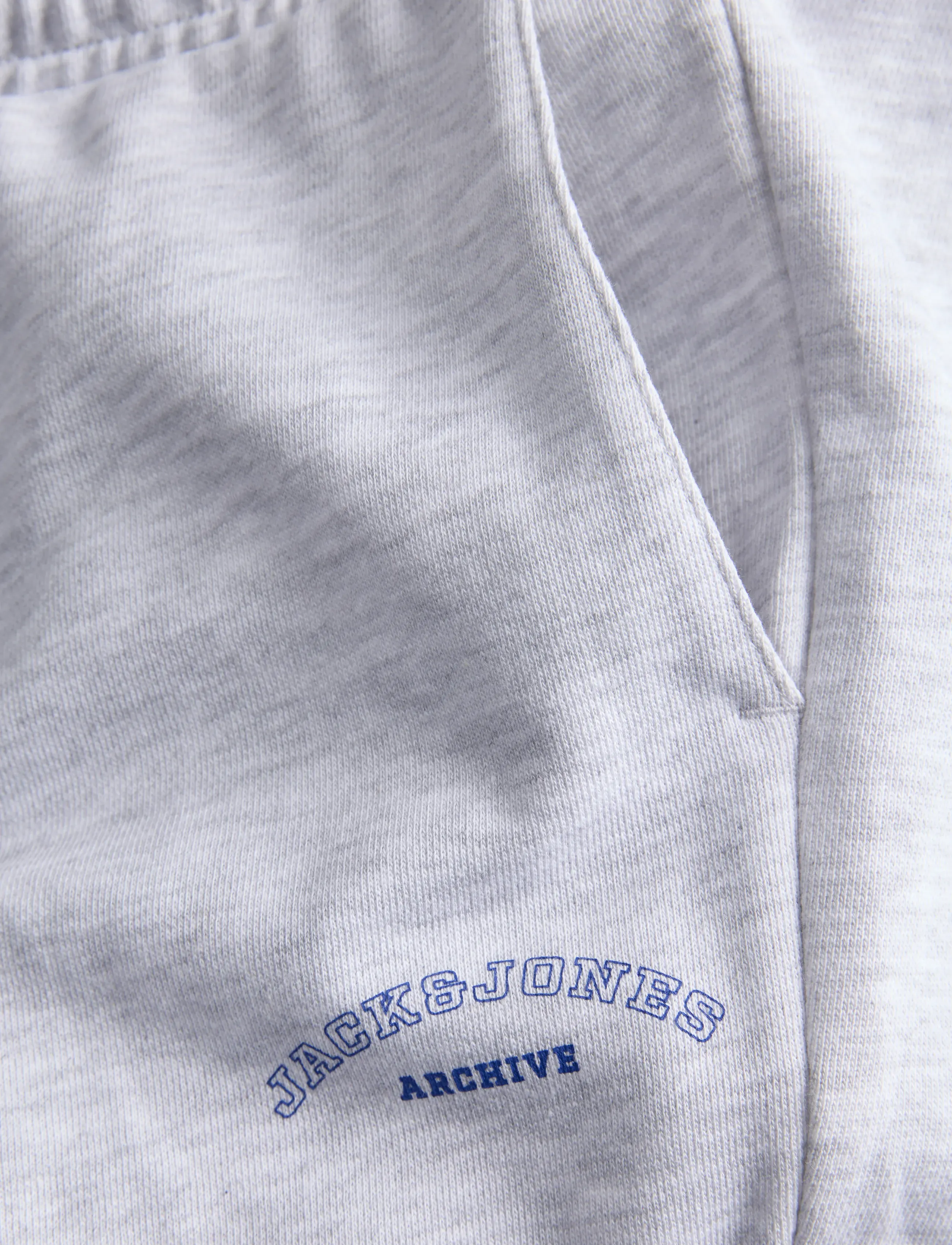 Jack & Jones - JPSTGORDON COLLEGE SWEAT SHORTS MID JNR - sweatshorts - white melange - 3
