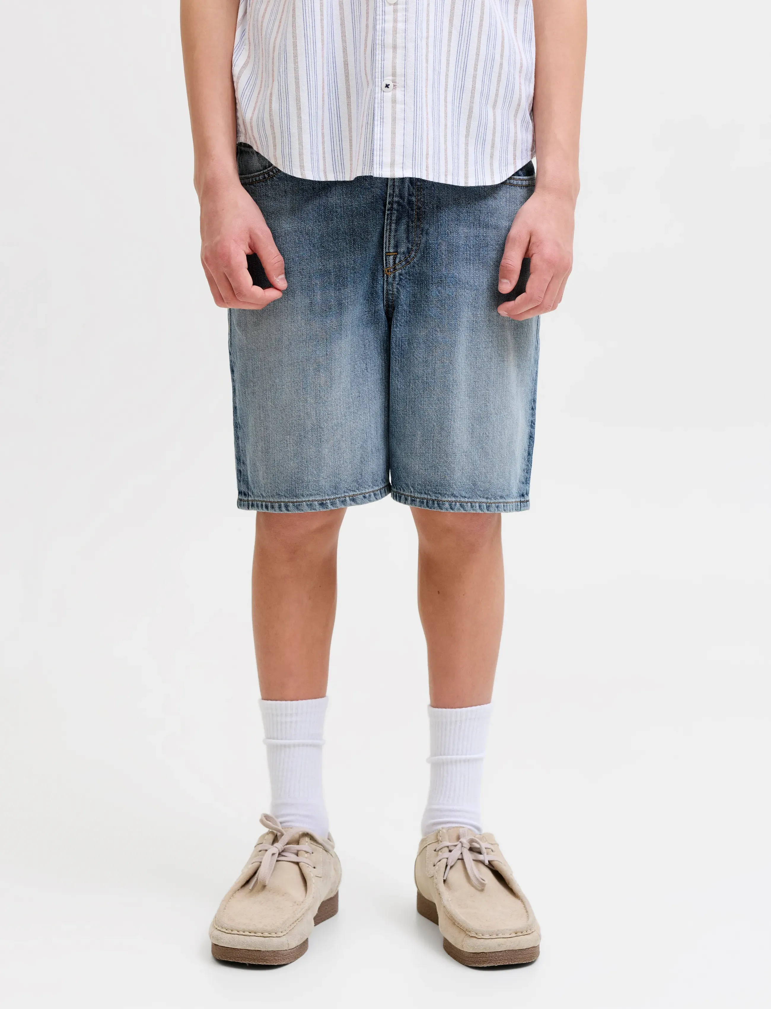 Jack & Jones JJITONY JJORIGINAL SHORTS AKM 280 JNR - Shorts - BLUE DENIM / blue