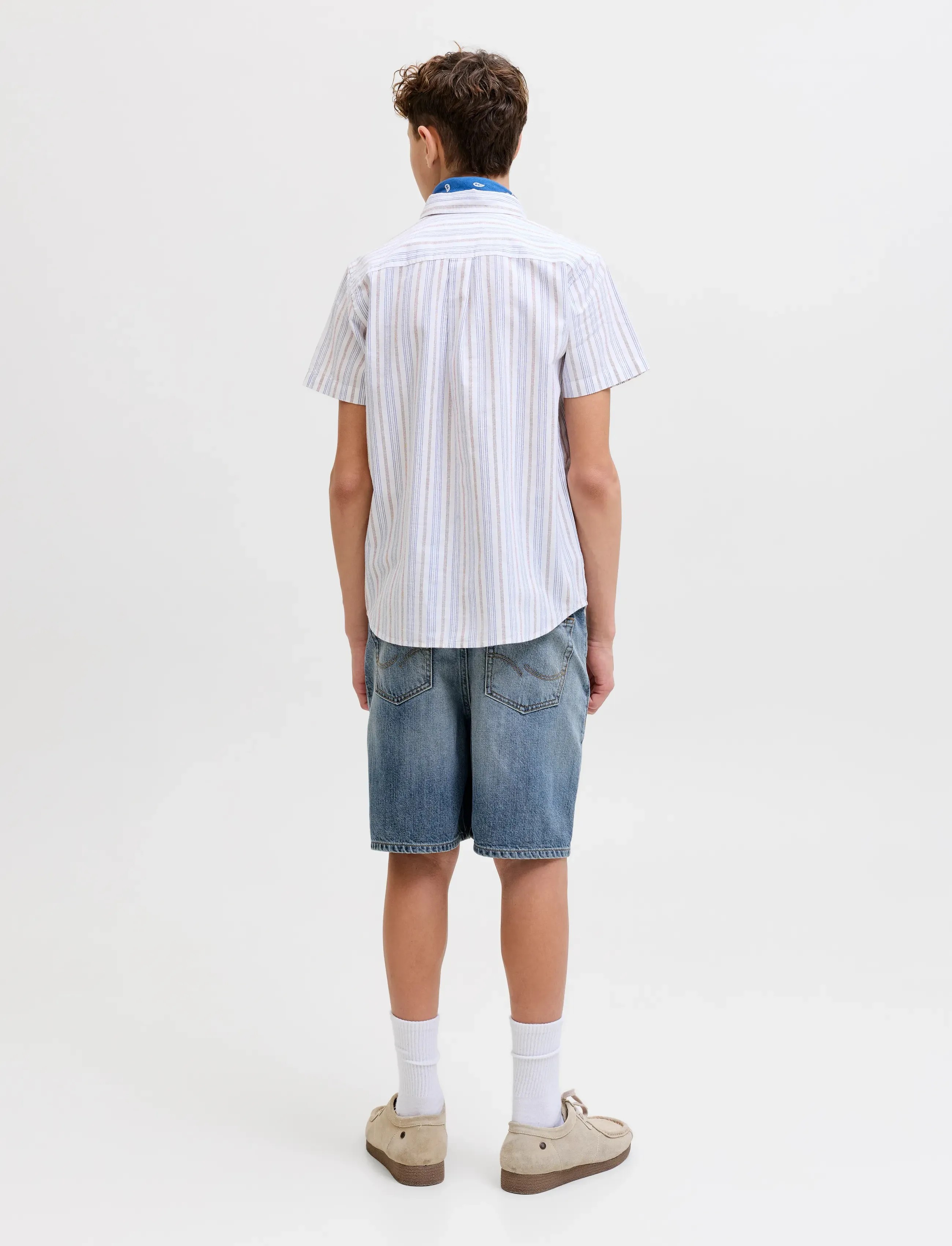 Jack & Jones - JJITONY JJORIGINAL SHORTS AKM 280 JNR - denimshorts - blue denim - 3