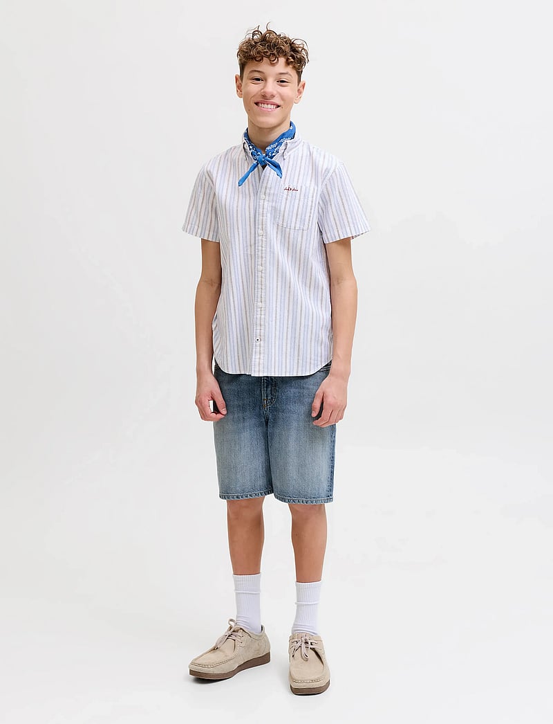 Jack & Jones - JJITONY JJORIGINAL SHORTS AKM 280 JNR - short en jeans - blue denim - 4