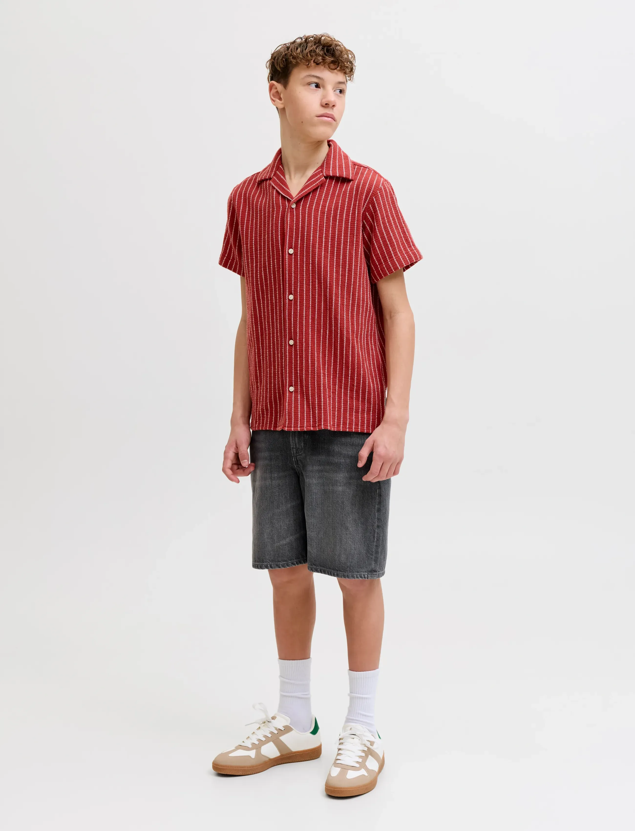 Jack & Jones - JJITONY JJORIGINAL SHORTS AKM 280 JNR - denimshorts - grey denim - 4