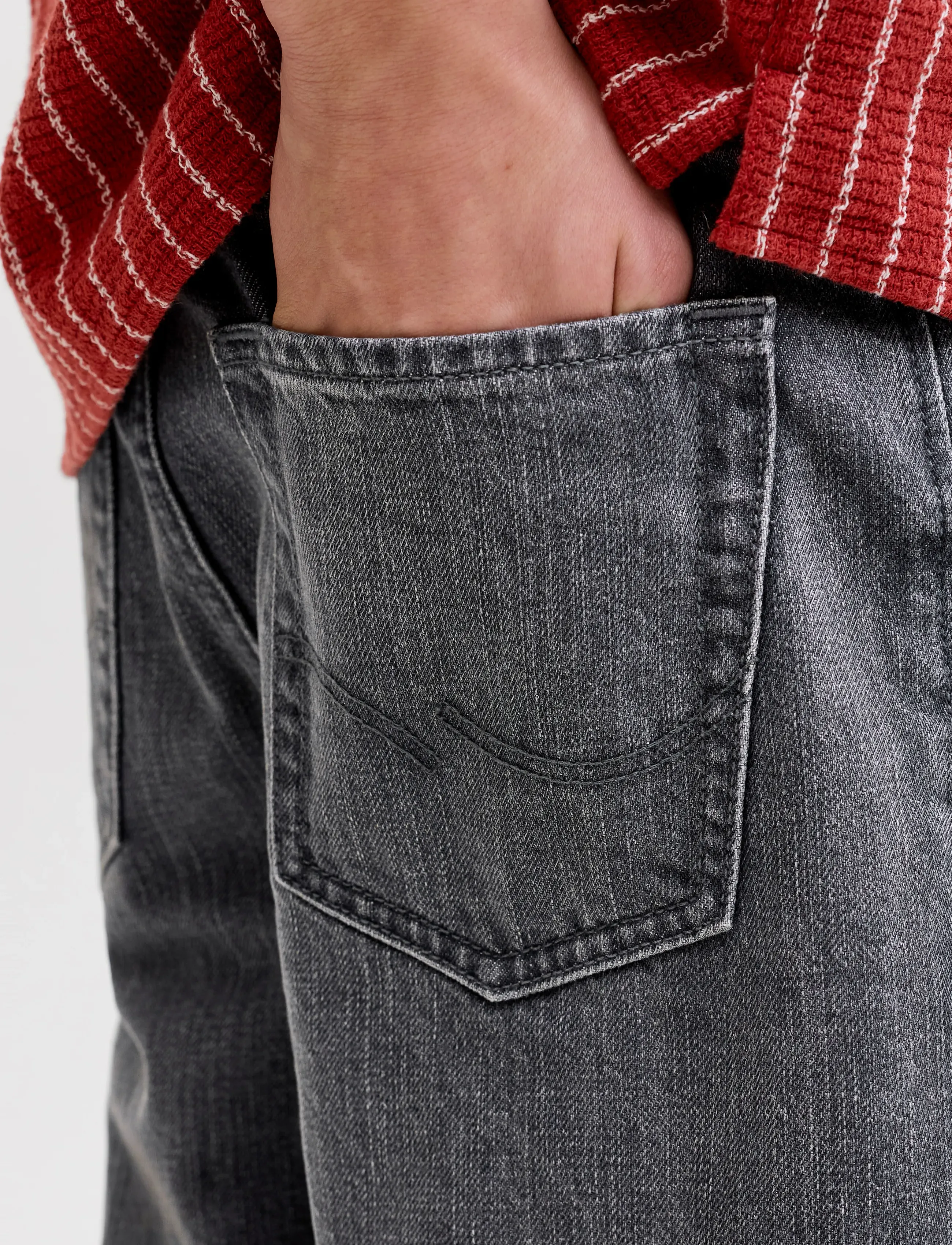 Jack & Jones - JJITONY JJORIGINAL SHORTS AKM 280 JNR - denimshorts - grey denim - 5