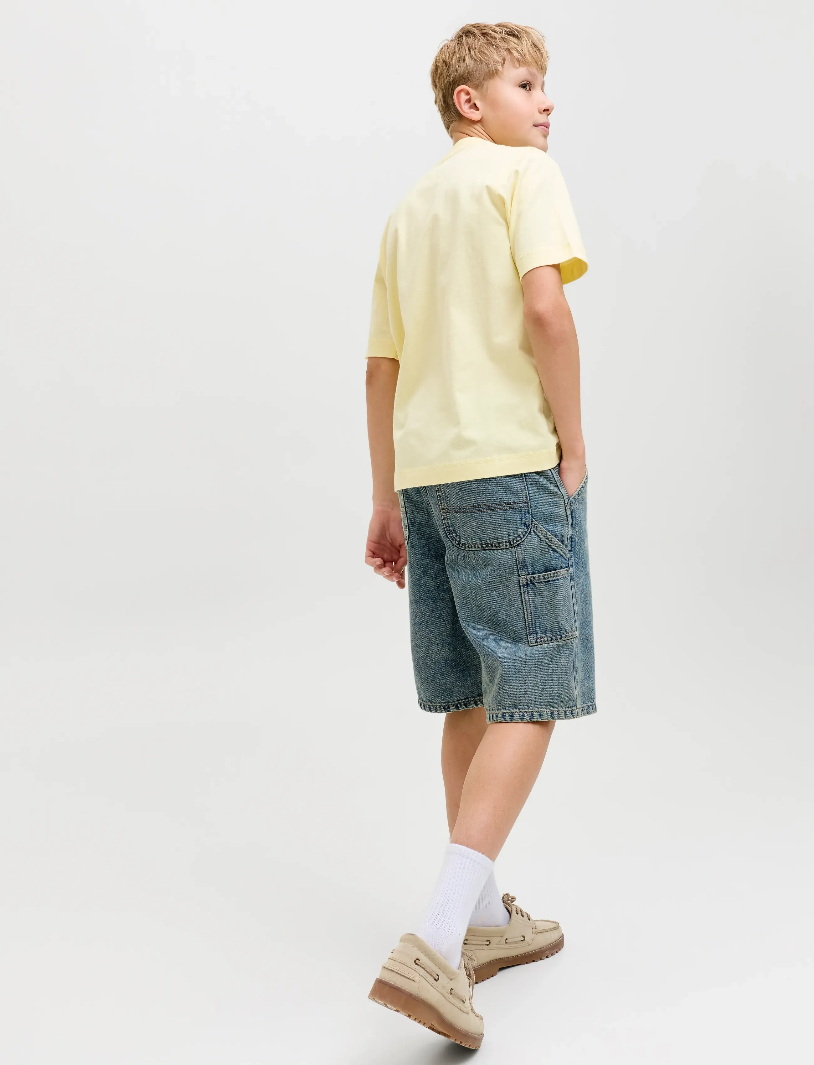 Jack & Jones - JJIALEX JJCARPENTER SHORTS AKM 148 JNR - jeansshorts - blue denim - 5