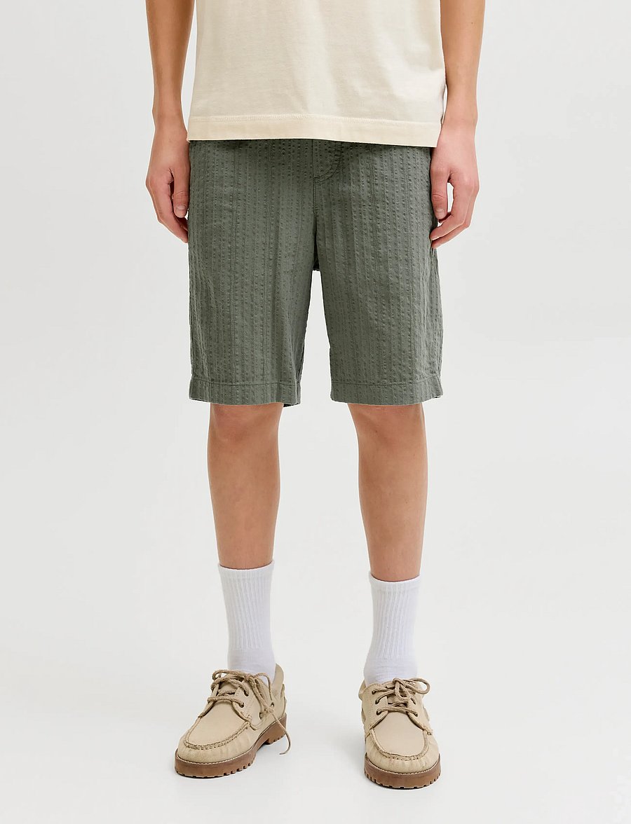 Jack & Jones - JPSTJAIDEN TYSON JOGGER SHORT JNR - casual shorts - vetiver - 0