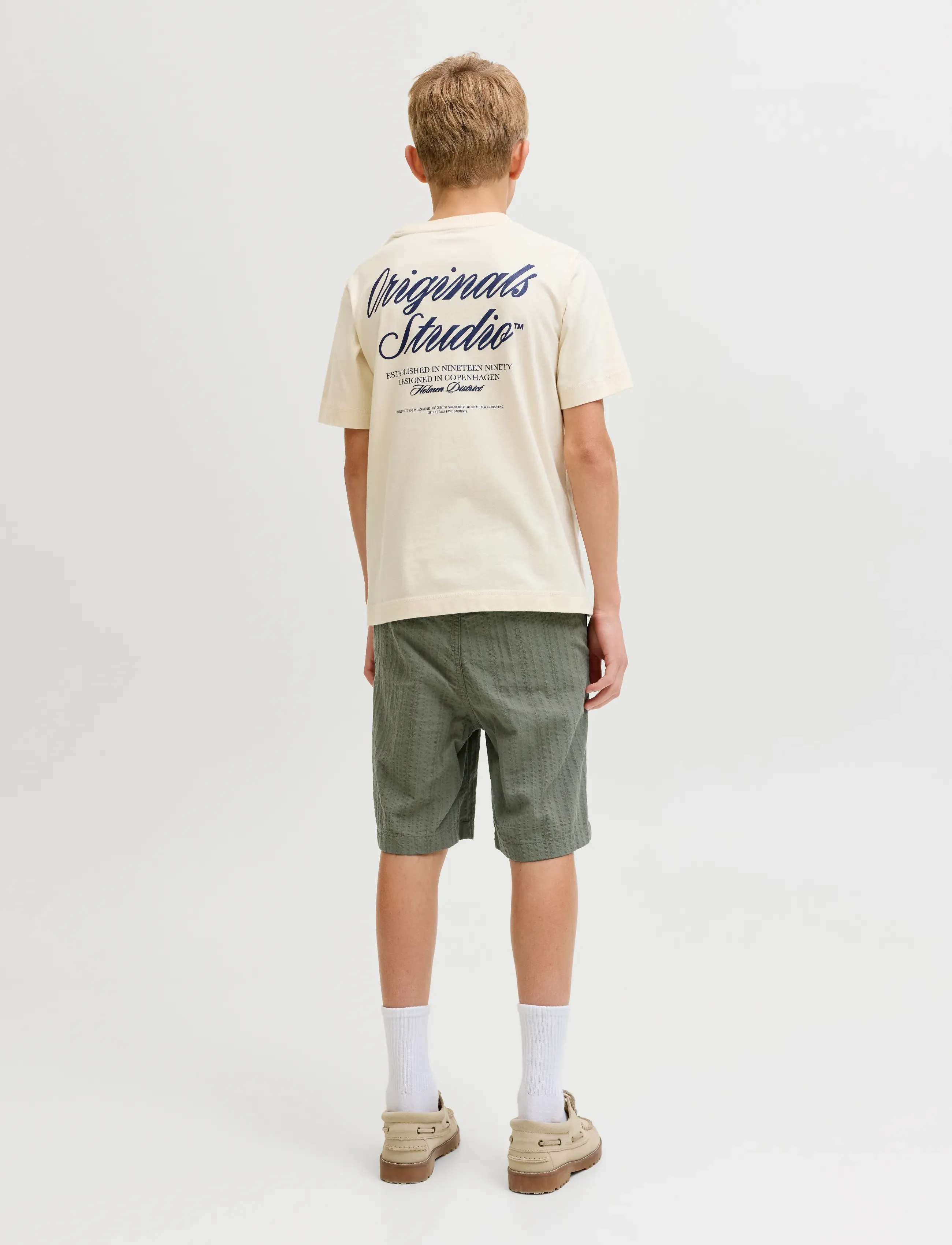 Jack & Jones - JPSTJAIDEN TYSON JOGGER SHORT JNR - casual shorts - vetiver - 3