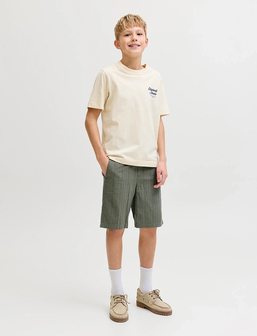 Jack & Jones - JPSTJAIDEN TYSON JOGGER SHORT JNR - casual shorts - vetiver - 4