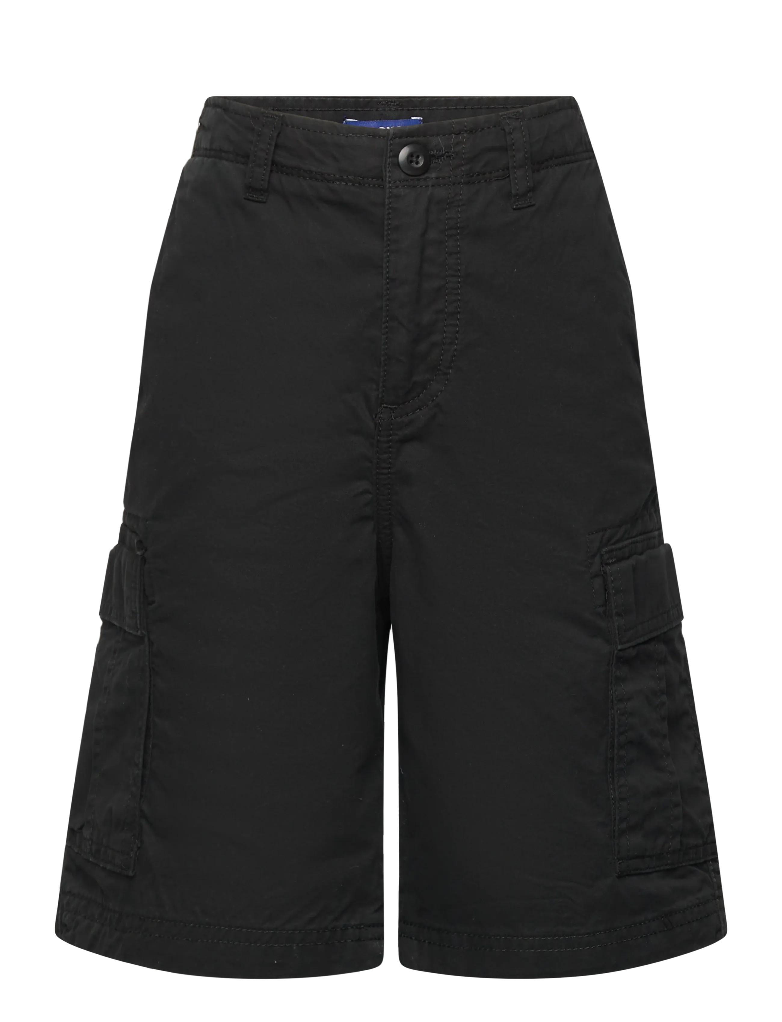 Jack & Jones JPSTCOLE FRANK CARGO SHORT MID JNR - Shorts - BLACK / black