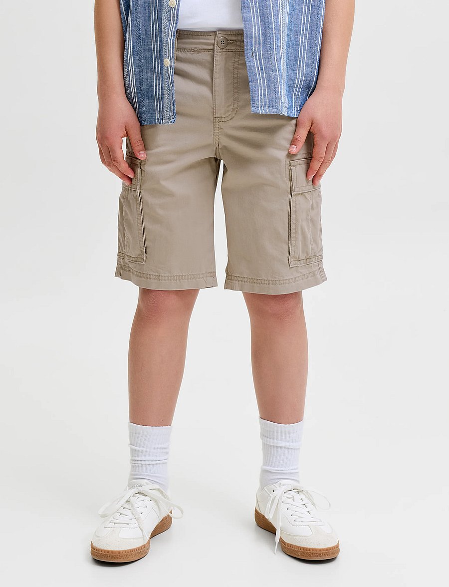 Jack & Jones - JPSTCOLE FRANK CARGO SHORT MID JNR - cargo shorts - crockery - 0