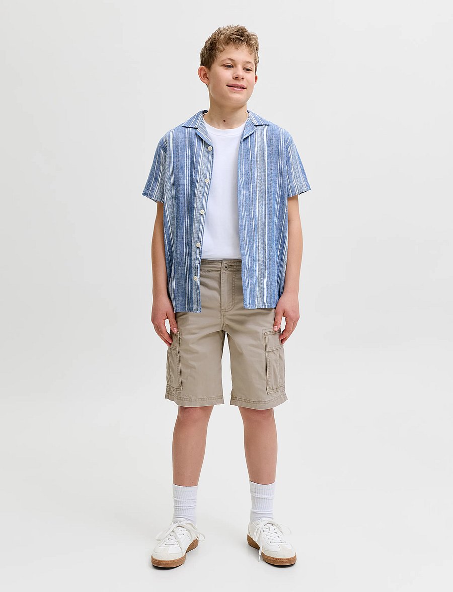 Jack & Jones - JPSTCOLE FRANK CARGO SHORT MID JNR - cargo shorts - crockery - 4
