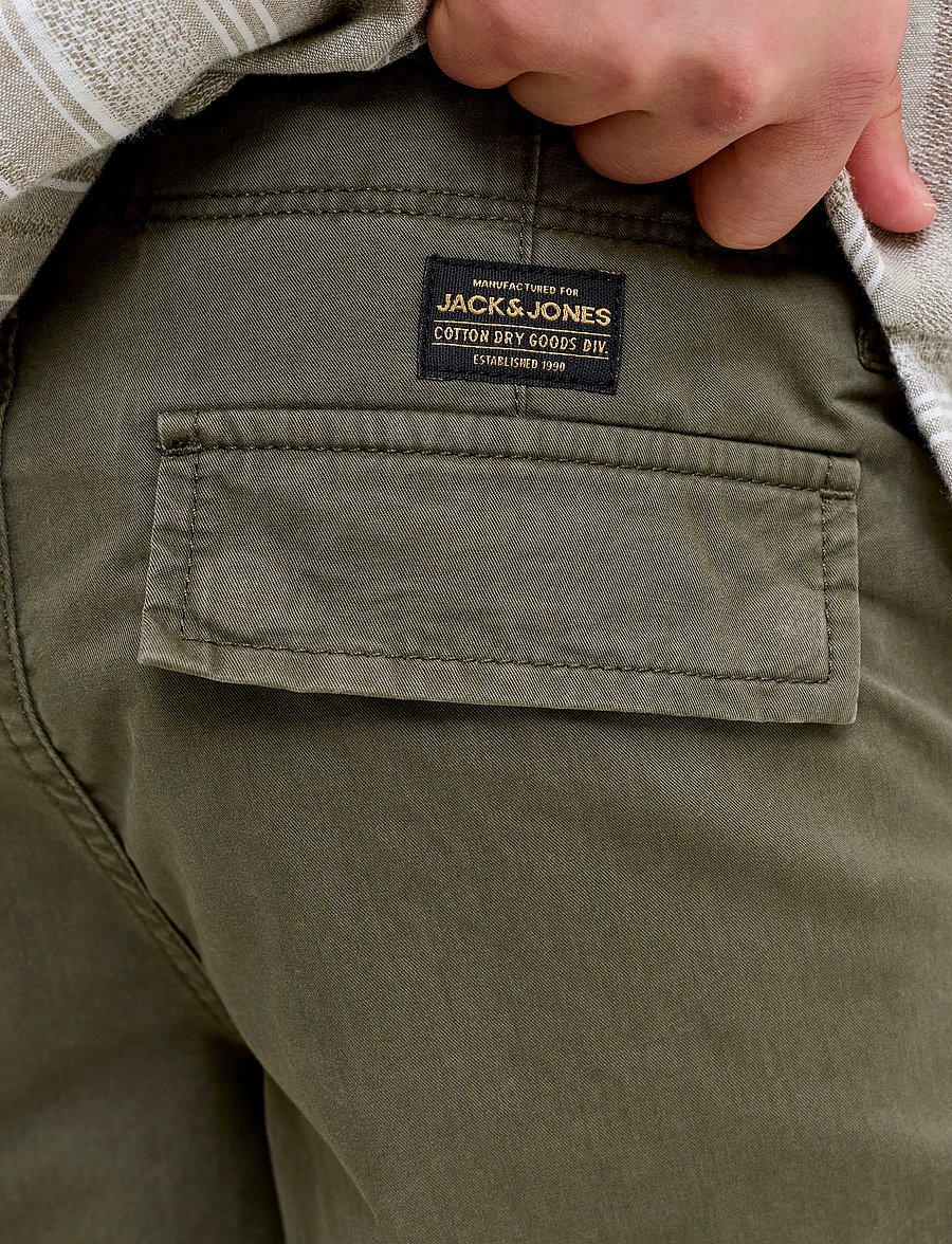 Jack & Jones - JPSTCOLE FRANK CARGO SHORT MID JNR - lühikesed kargopüksid - olive night - 5