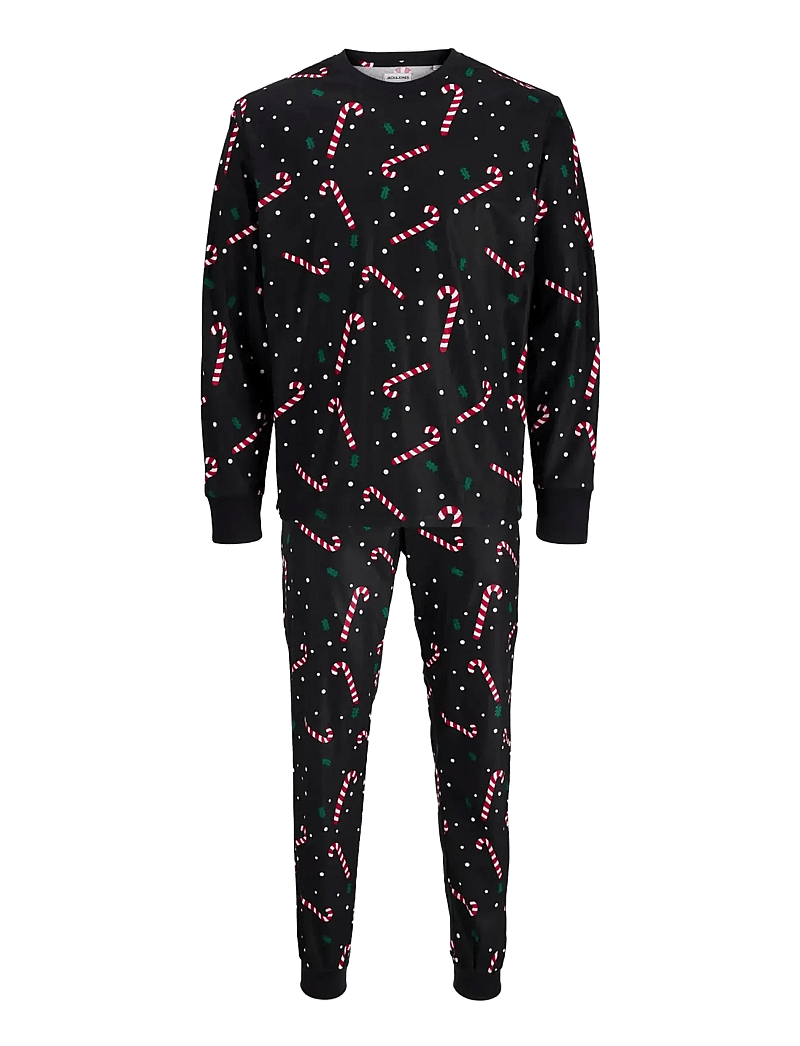 Jack & Jones - JACTRISTAN PRINTED LOUNGE SET W JNR - black - 1
