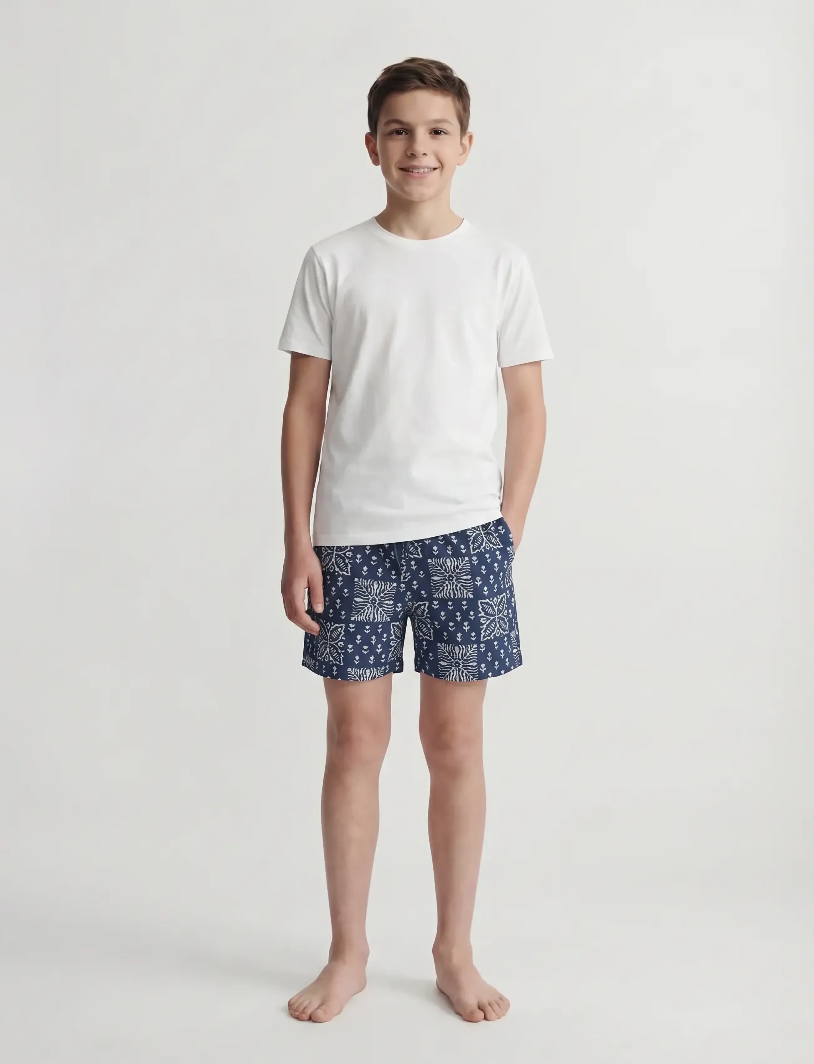Jack & Jones - JPSTMAUI SHELL AOP SWIM SHORTS JNR - badehosen - pageant blue - 4