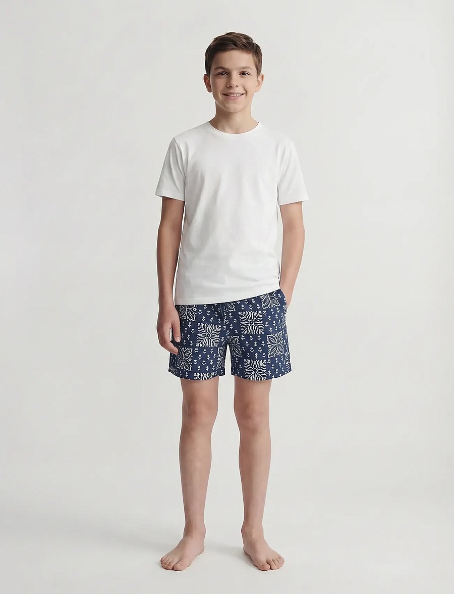 Jack & Jones - JPSTMAUI SHELL AOP SWIM SHORTS JNR - badebukser - pageant blue - 4