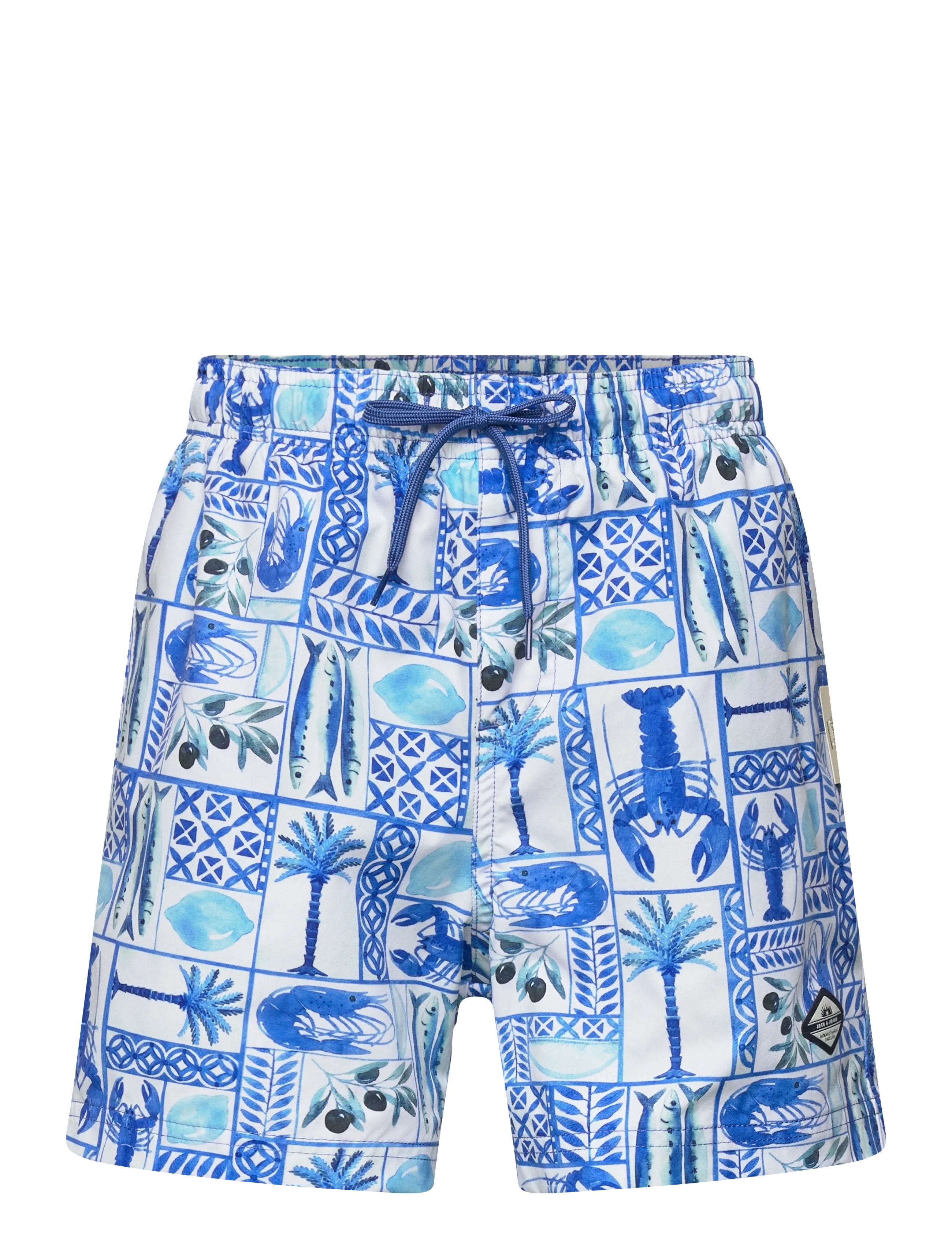 Jack & Jones JPSTMAUI VIBES NOVELTY AOP SWIM SH JNR - Klær - DELFT / blue