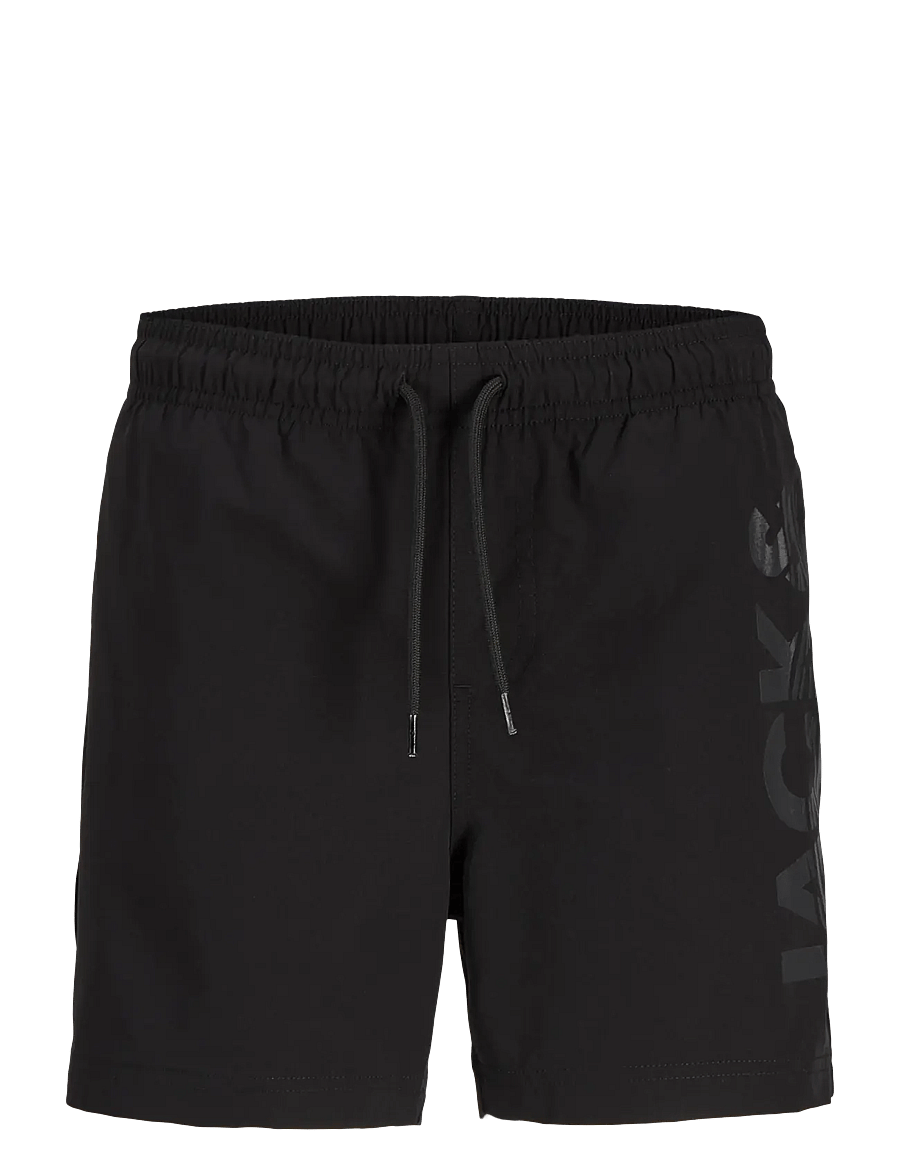 Jack & Jones - JPSTMAUI WAVE LOGO SWIM SHORTS SN JNR - badshorts - black - 1