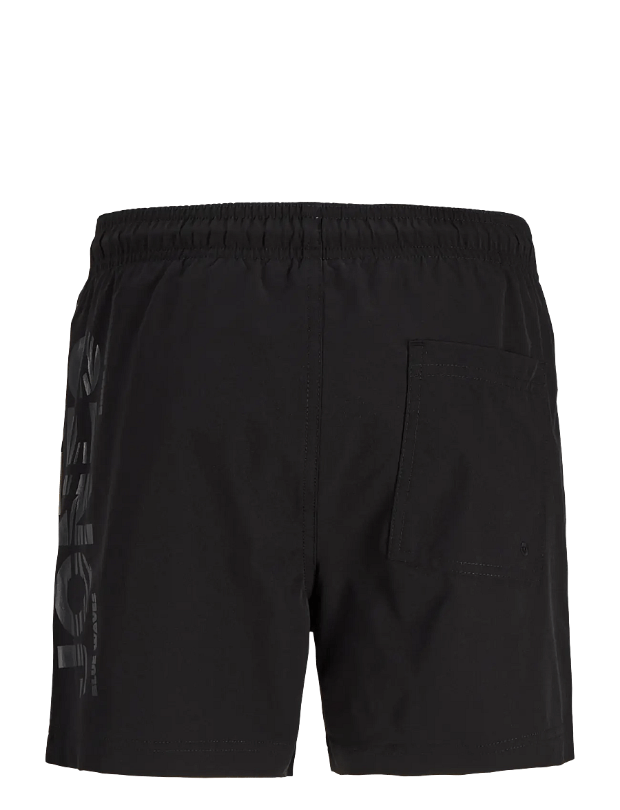 Jack & Jones - JPSTMAUI WAVE LOGO SWIM SHORTS SN JNR - badshorts - black - 2