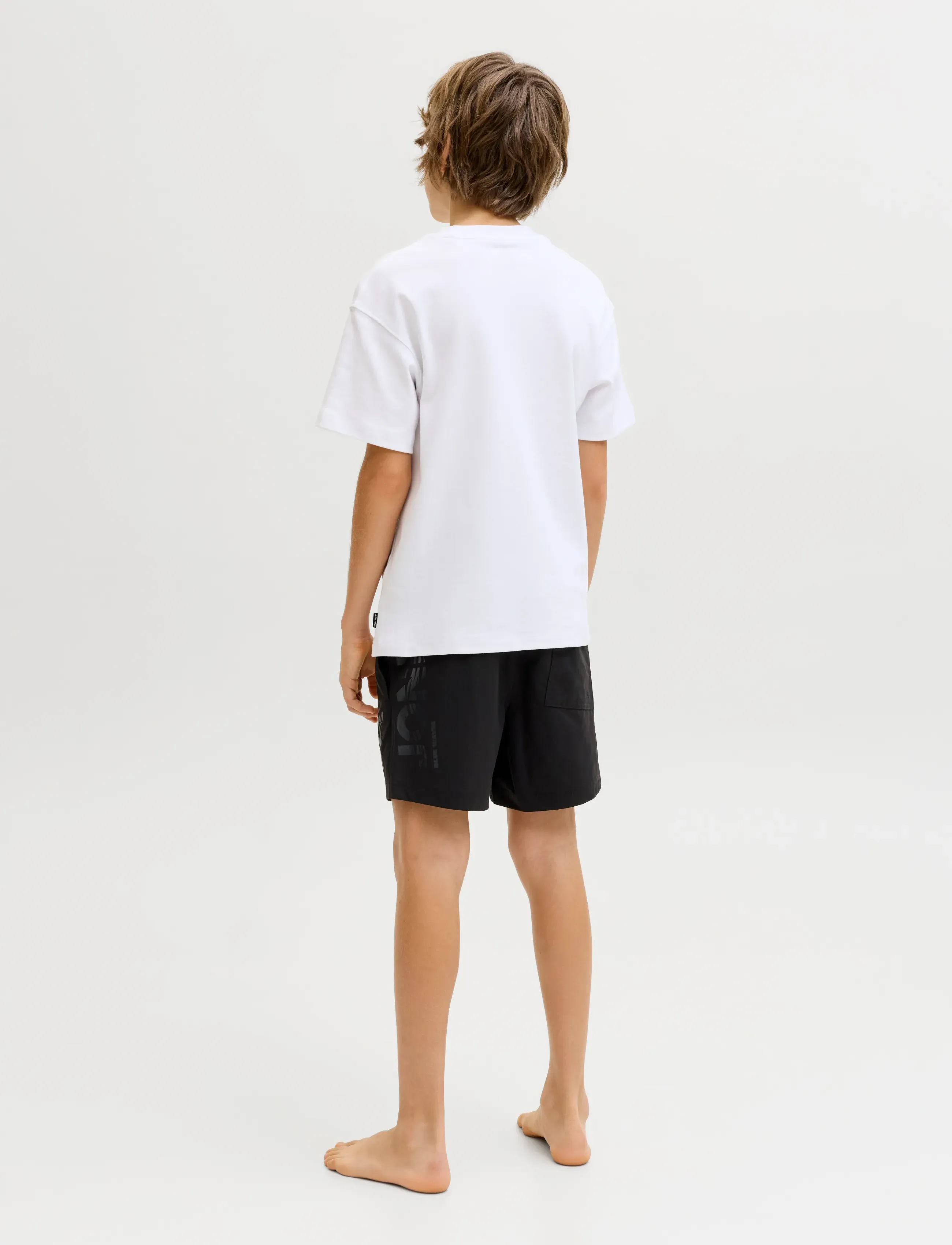 Jack & Jones - JPSTMAUI WAVE LOGO SWIM SHORTS JNR - badebukser - black - 3