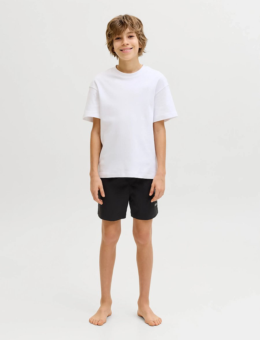 Jack & Jones - JPSTMAUI WAVE LOGO SWIM SHORTS SN JNR - badshorts - black - 4