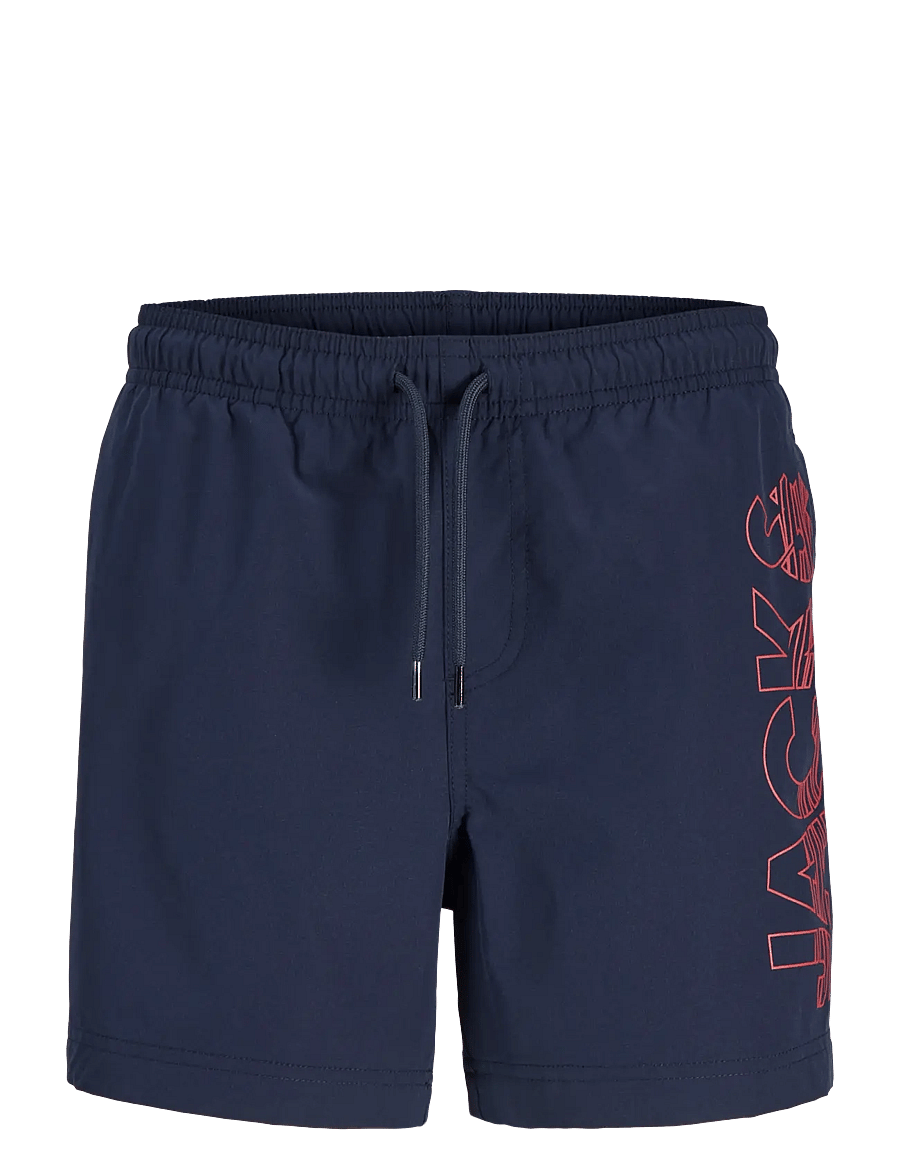 Jack & Jones - JPSTMAUI WAVE LOGO SWIM SHORTS SN JNR - badehosen - navy blazer - 1