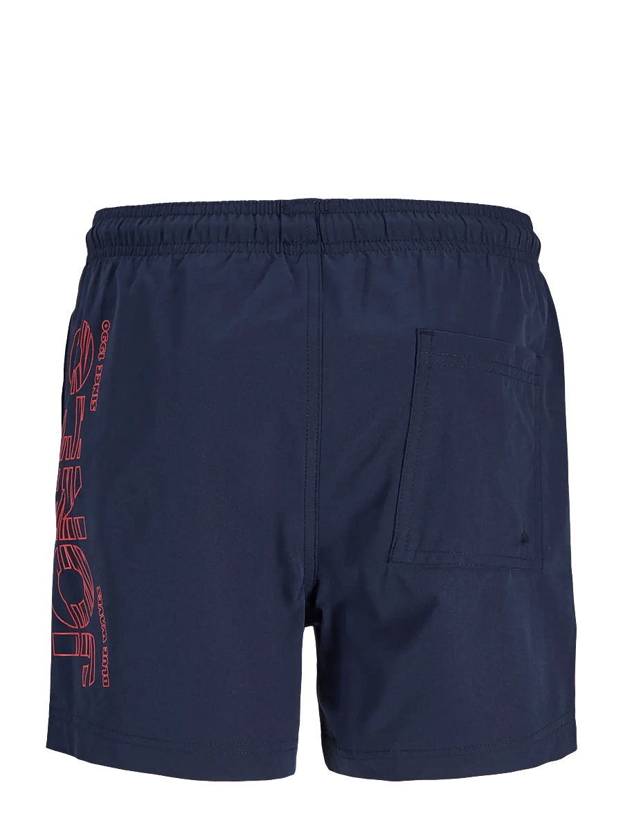 Jack & Jones - JPSTMAUI WAVE LOGO SWIM SHORTS SN JNR - badehosen - navy blazer - 2