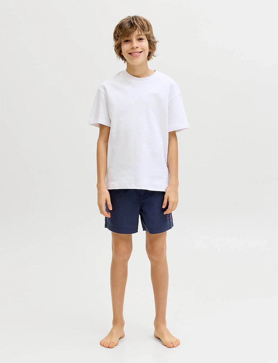 Jack & Jones - JPSTMAUI WAVE LOGO SWIM SHORTS SN JNR - badehosen - navy blazer - 4