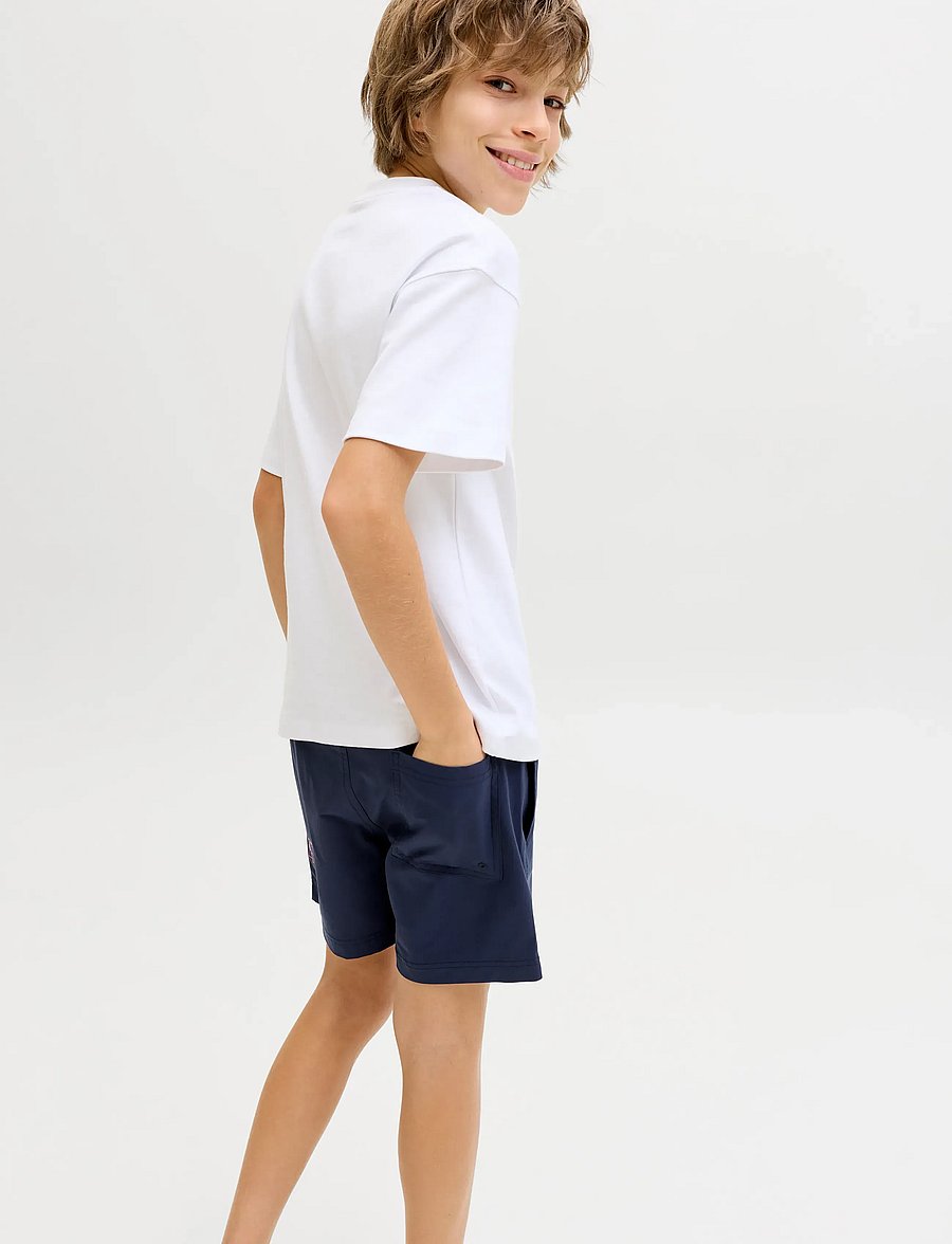 Jack & Jones - JPSTMAUI WAVE LOGO SWIM SHORTS SN JNR - badehosen - navy blazer - 5