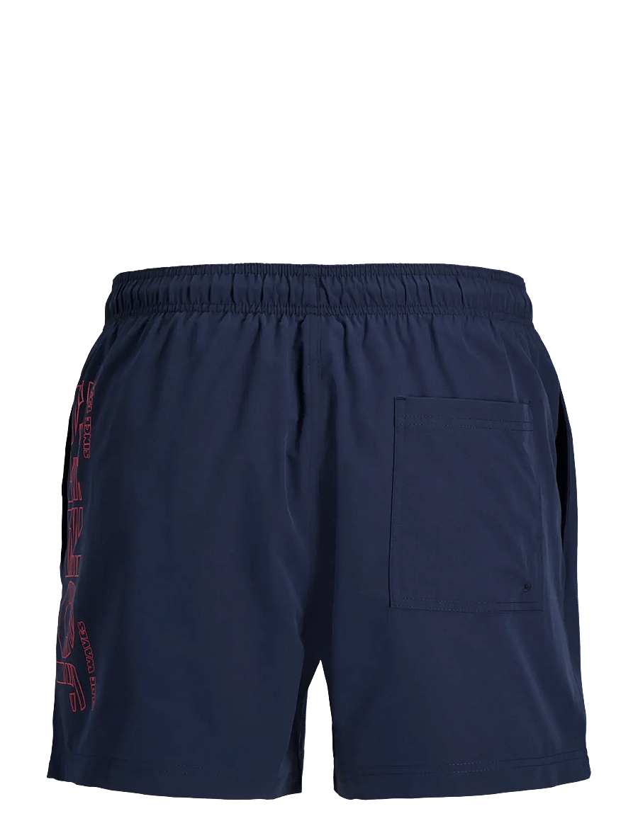 Jack & Jones - JPSTMAUI WAVE LOGO SWIM SHORTS MNI - badehosen - navy blazer - 1