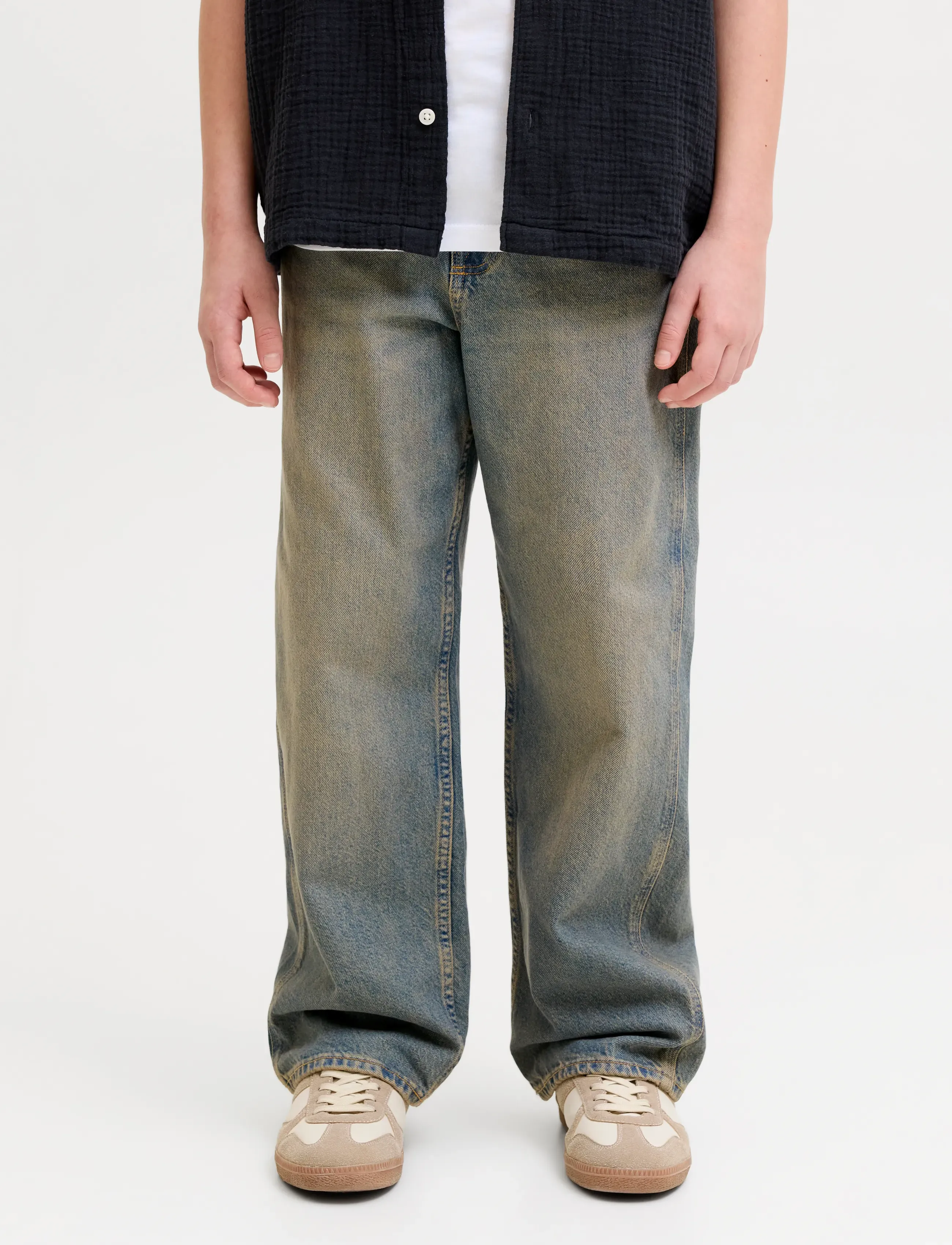 Jack & Jones Jjialex Jjnorrebro Sq 226 Ln Jnr, 164, Blue, Jeans > Vidde Jeans, Børn