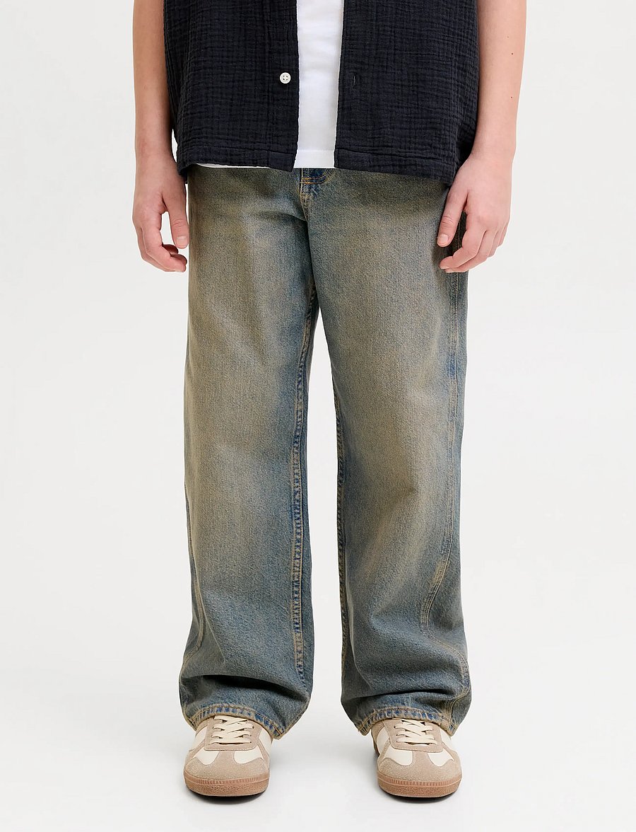 Jack & Jones - JJIALEX JJNORREBRO SQ 226 LN JNR - loose jeans - blue denim - 0