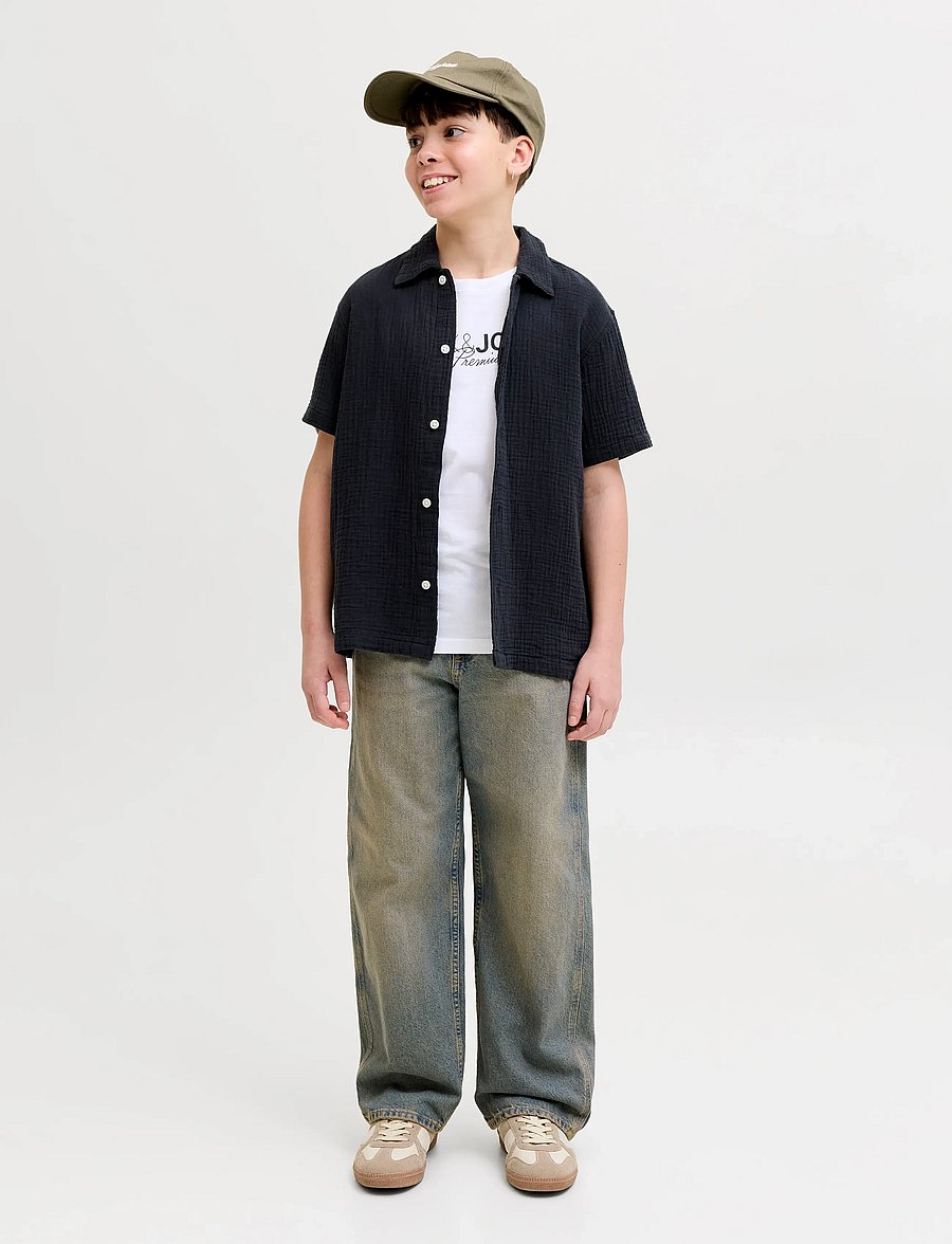Jack & Jones - JJIALEX JJNORREBRO SQ 226 LN JNR - loose jeans - blue denim - 4