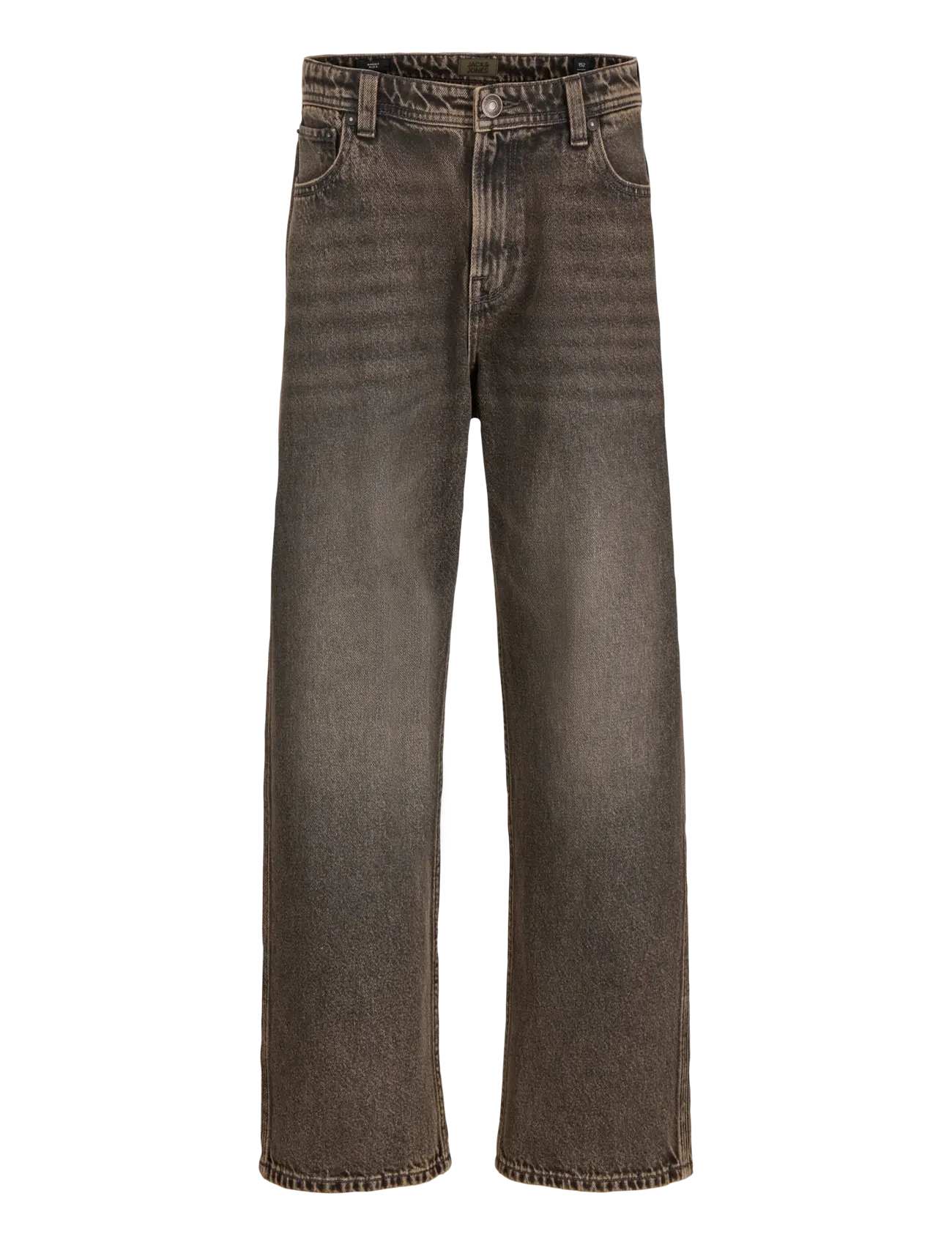 Jack & Jones JJIALEX JJNORREBRO SQ 227 LN JNR - Jack & Jones Junior - BLACK DENIM / brown