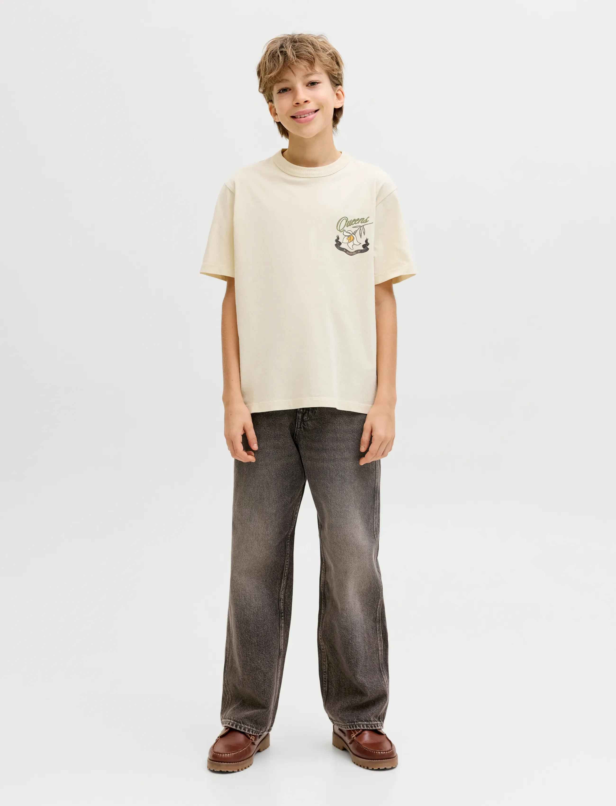 Jack & Jones - JJIALEX JJNORREBRO SQ 227 LN JNR - loose jeans - black denim - 4