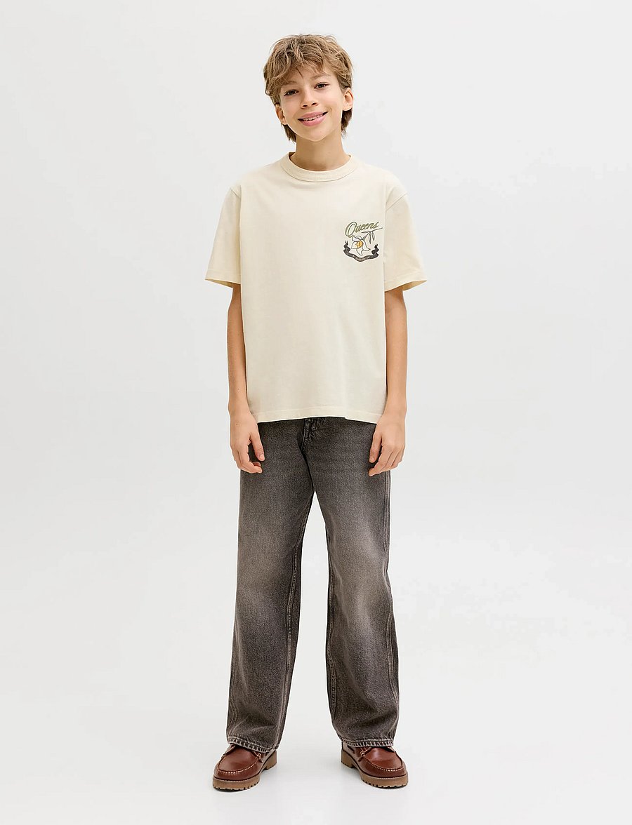 Jack & Jones - JJIALEX JJNORREBRO SQ 227 LN JNR - loose jeans - black denim - 4