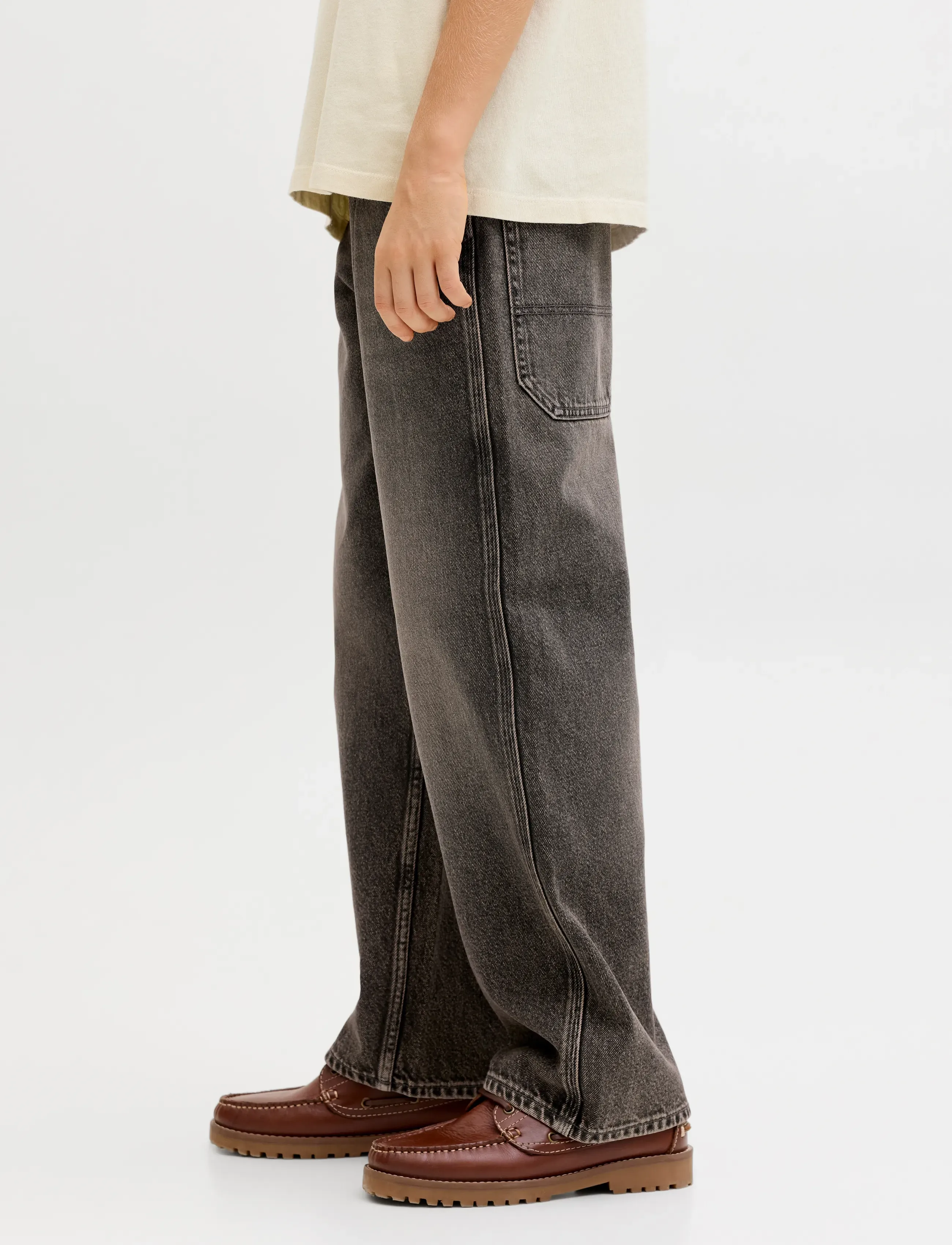 Jack & Jones - JJIALEX JJNORREBRO SQ 227 LN JNR - loose jeans - black denim - 5