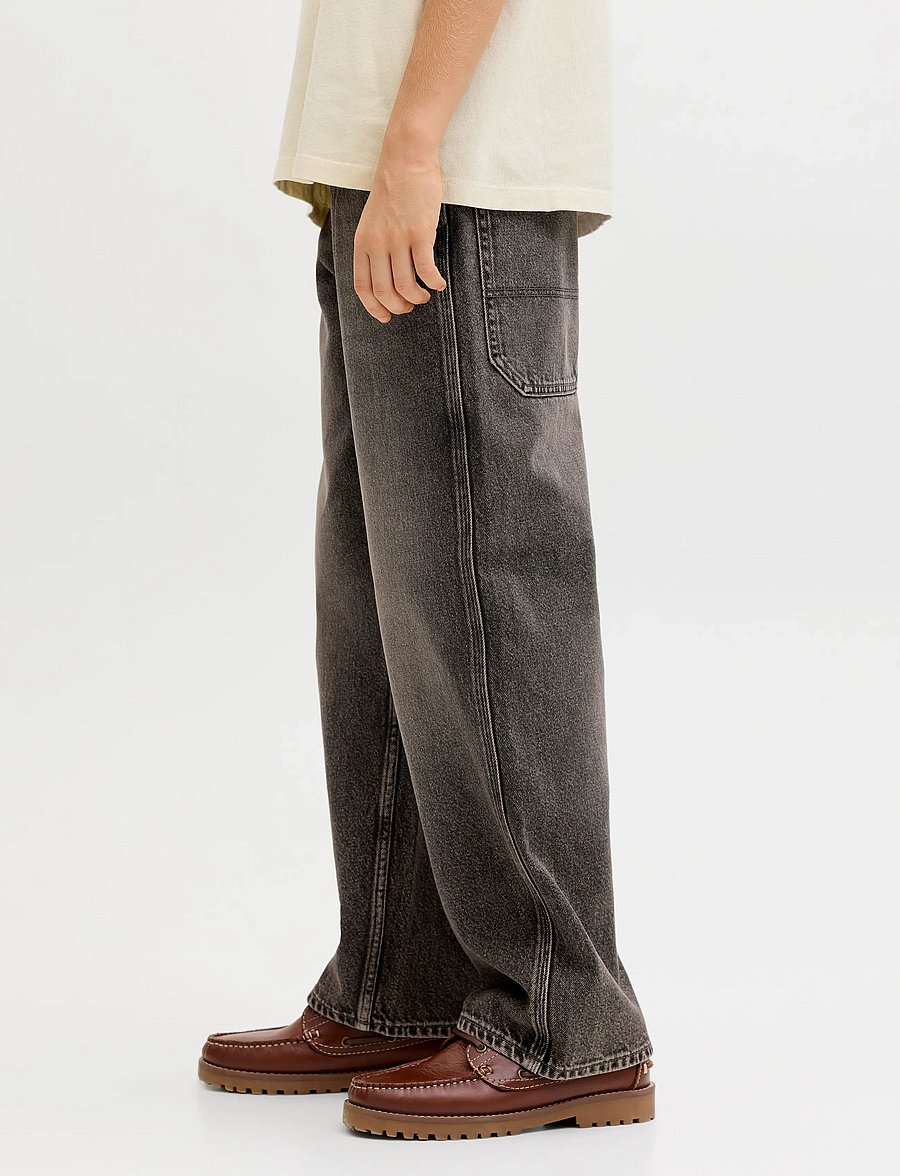 Jack & Jones - JJIALEX JJNORREBRO SQ 227 LN JNR - loose jeans - black denim - 5