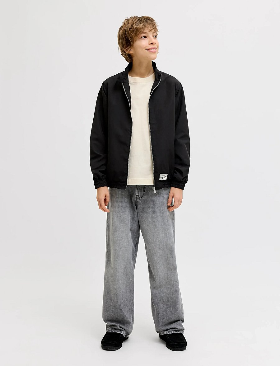 Jack & Jones - JJIDAVE JJORIGINAL AKM 563 LN JNR - brede jeans - black denim - 4