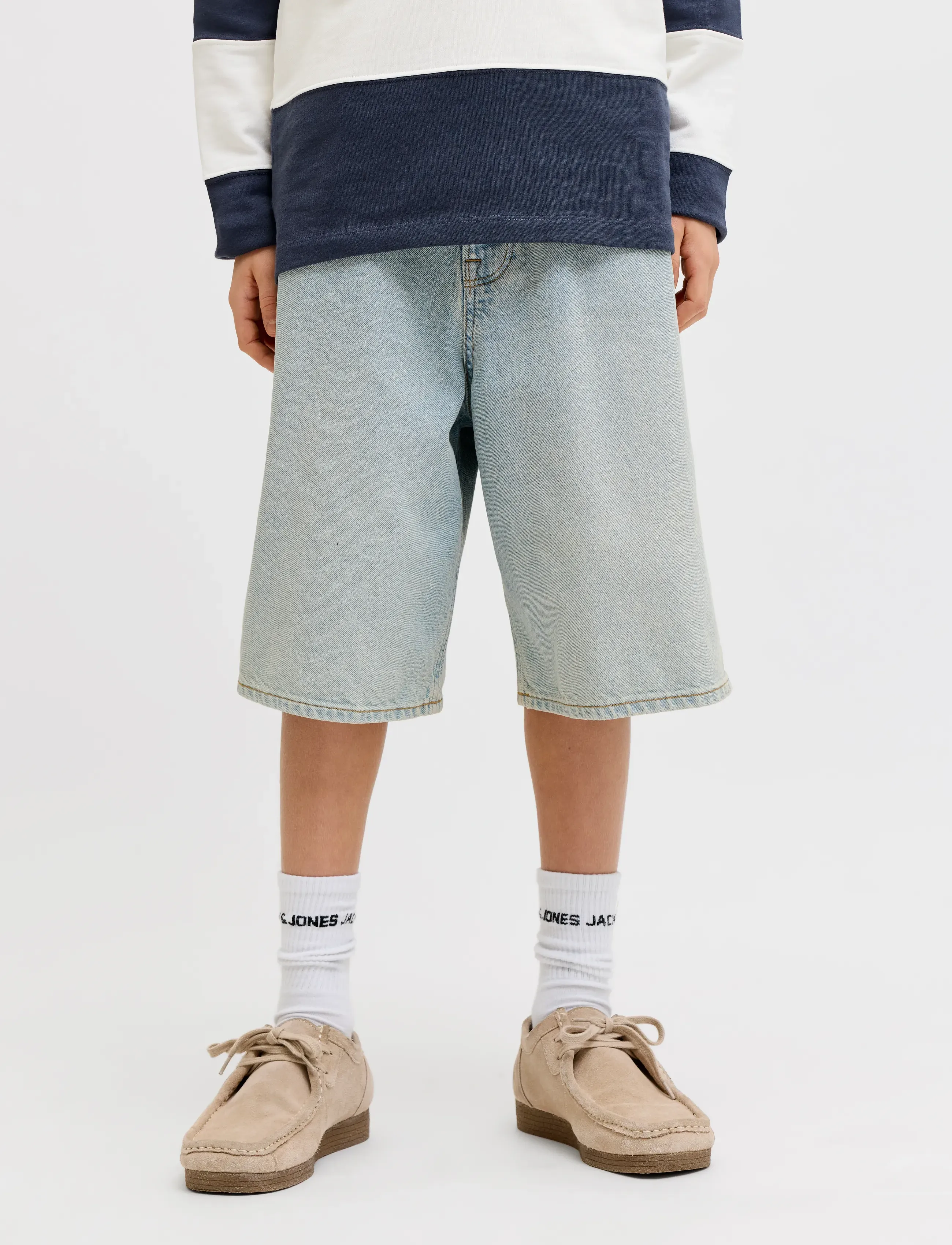 Jack & Jones JJIRON JJORIGINAL SHORTS SQ 214 SN JNR - Shorts - BLUE DENIM / blue