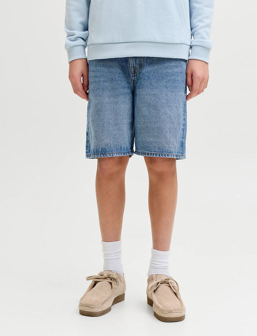 Jack & Jones - JJITONY JJORIGINAL SHORTS AKM 111 JNR - farkkushortsit - blue denim - 0