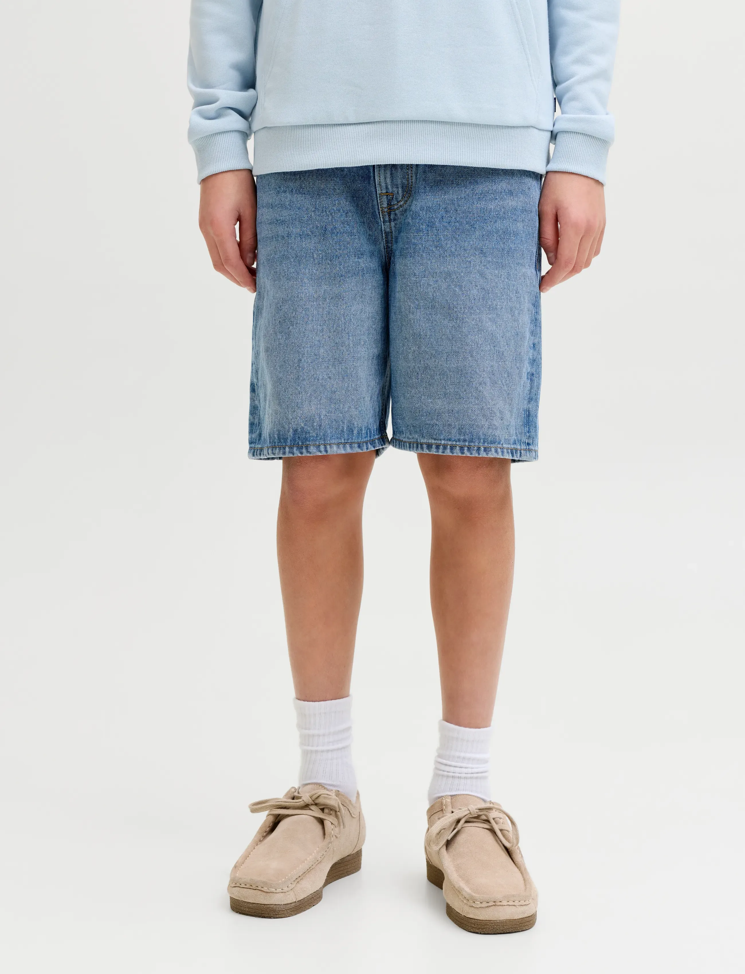 Jack & Jones - JJITONY JJORIGINAL SHORTS AKM 111 JNR - blue denim - 0
